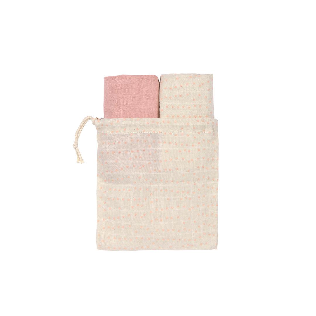  Lassig Swaddle + Burp Blankets - 2 Pack - Rose、mySite、merchandisen