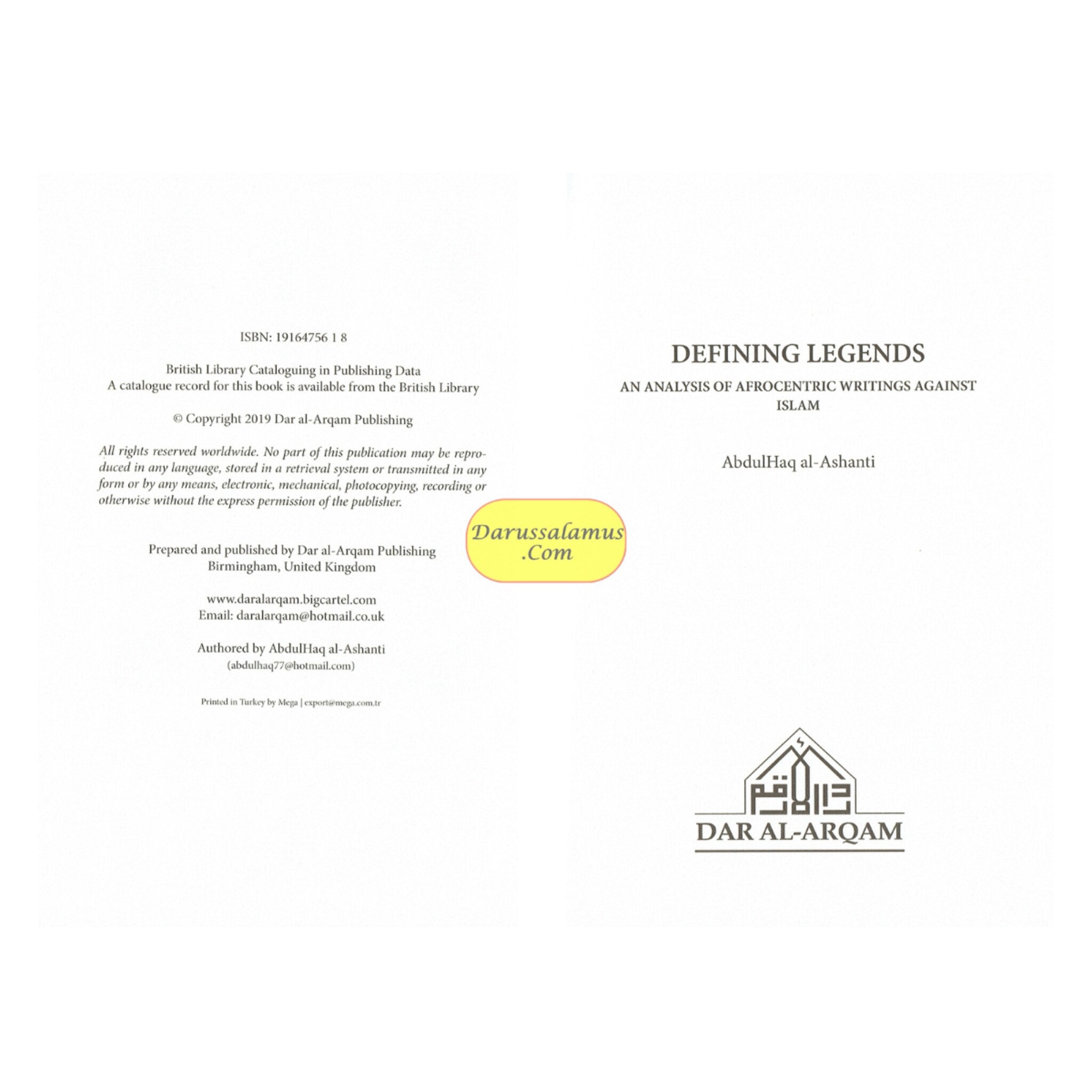 Defining Legends-An Analysis of Afrocentric Writings Against Islam By Abdulhaq Al-Ashanti、mySite、topwebapps