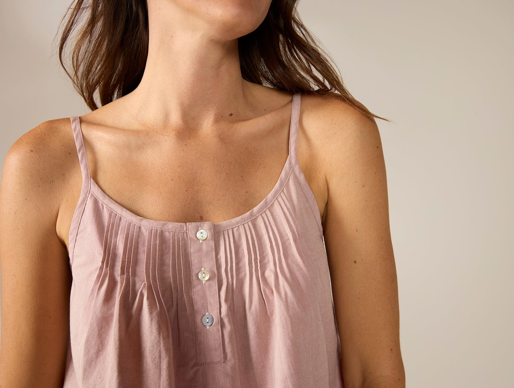  Women's Isla Organic Cotton Cami Short Set、mySite、sugarbowlscore