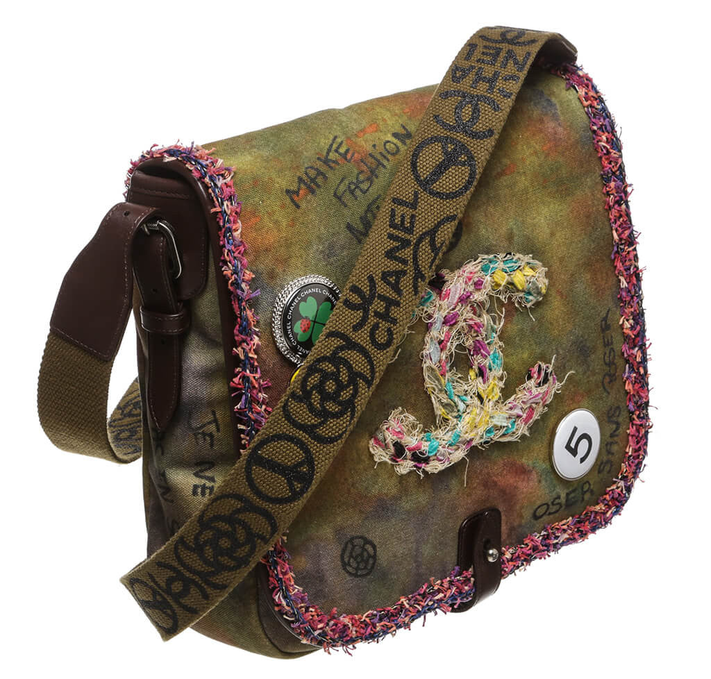 Chanel Graffiti Messenger Bag Brown Canvas、mySite、garminoutage.com