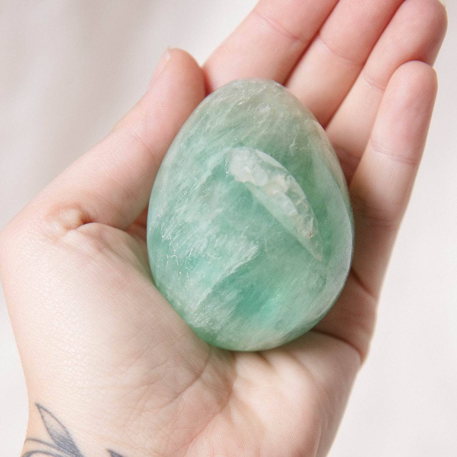 Green Rainbow Fluorite Eggs - AAA Premium Quality、mySite、hinf8tx79