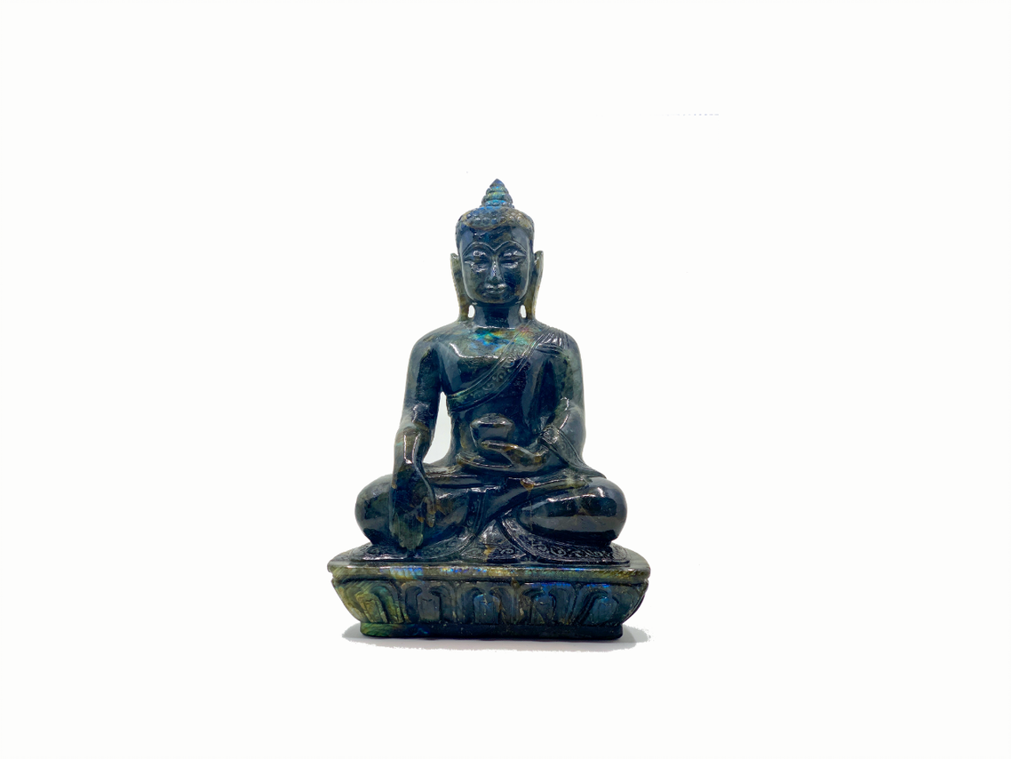 Sitting Buddha - Labradorite (Medium, 26cm)、mySite、topwebapps
