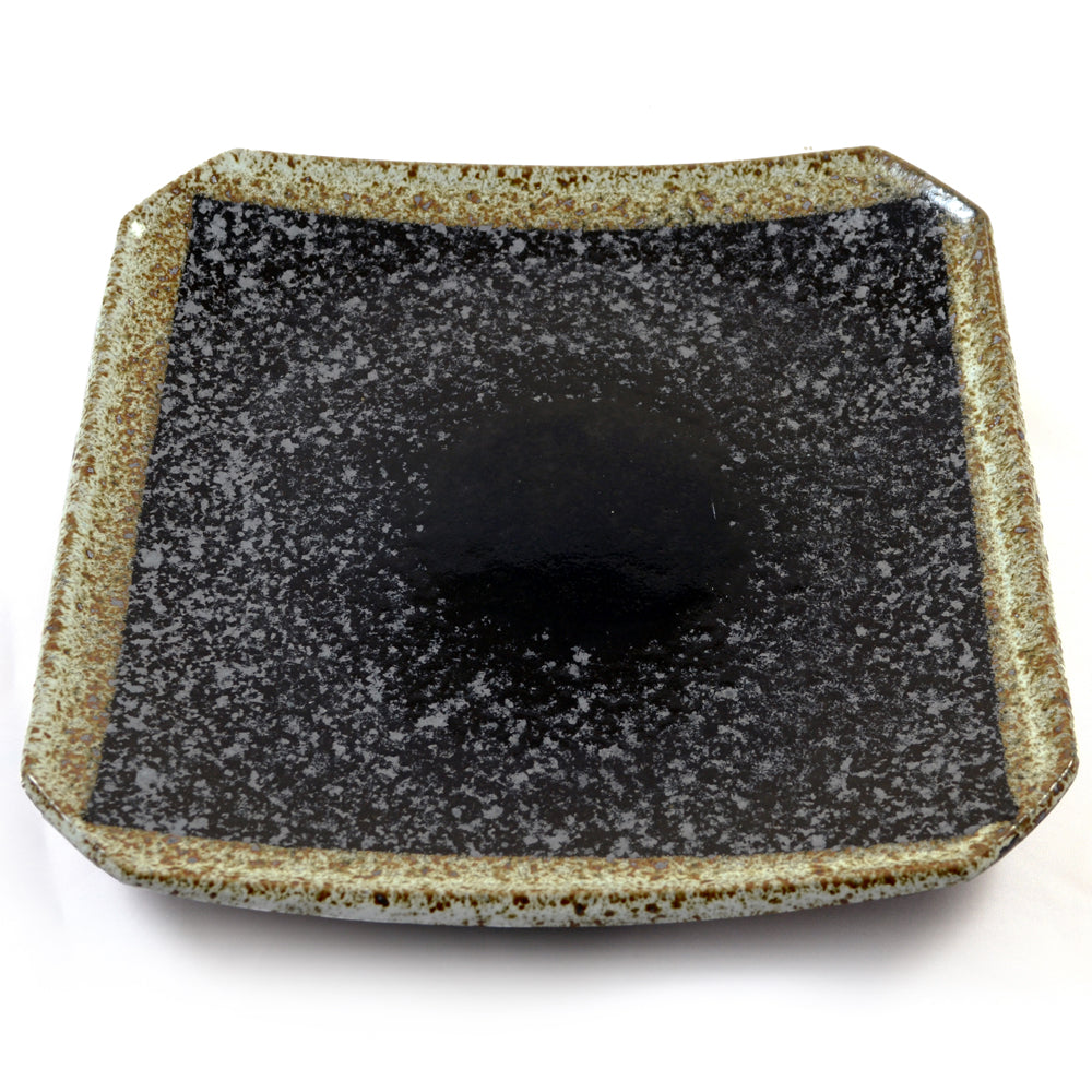 Black Speckle Glazed Japanese Stoneware Plate、mySite、topwebapps