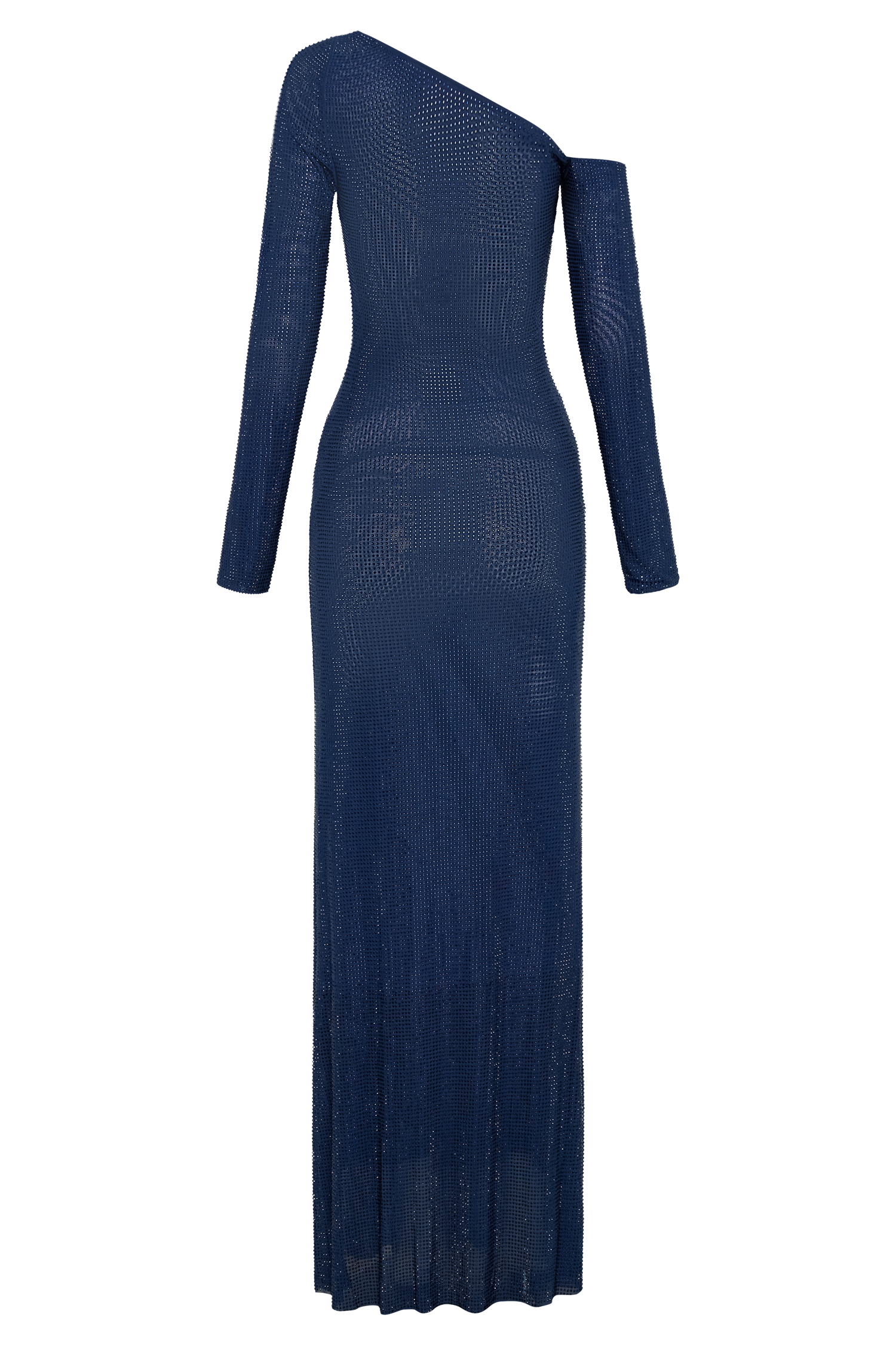 Marcia Diamante Long Sleeve Maxi Dress - Navy、mySite、solidvoid