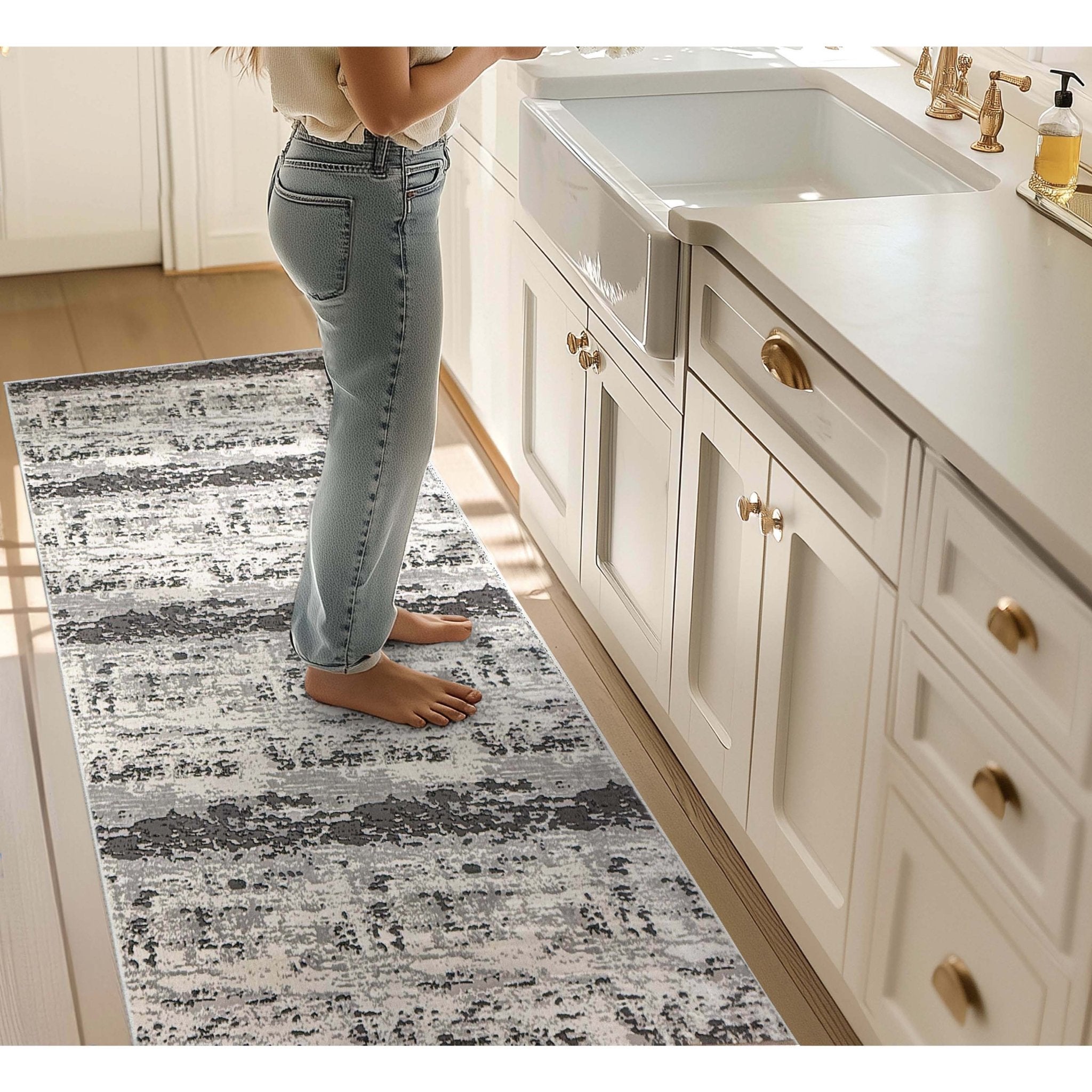 Abstract Textured Design Smoky Currents Made-to-Measure Custom Rug、mySite、gigharbornorthrealestate