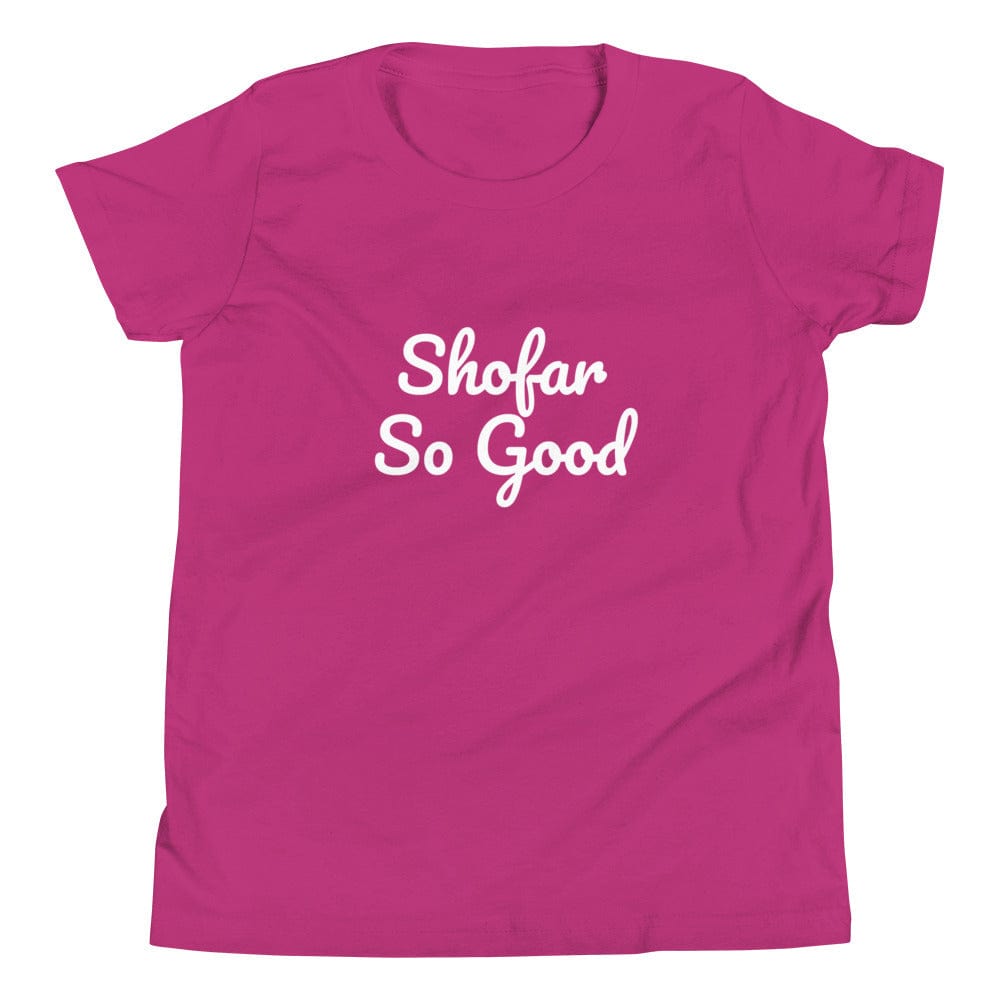 Shofar So Good Youth Short Sleeve T-Shirt - (Choice of Color)、mySite、topwebapps