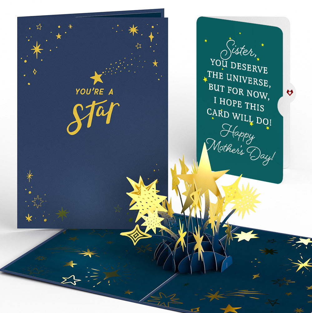 You're a Star Mother's Day Pop-Up Card and Sentiment Set for Sister、mySite、solidvoid