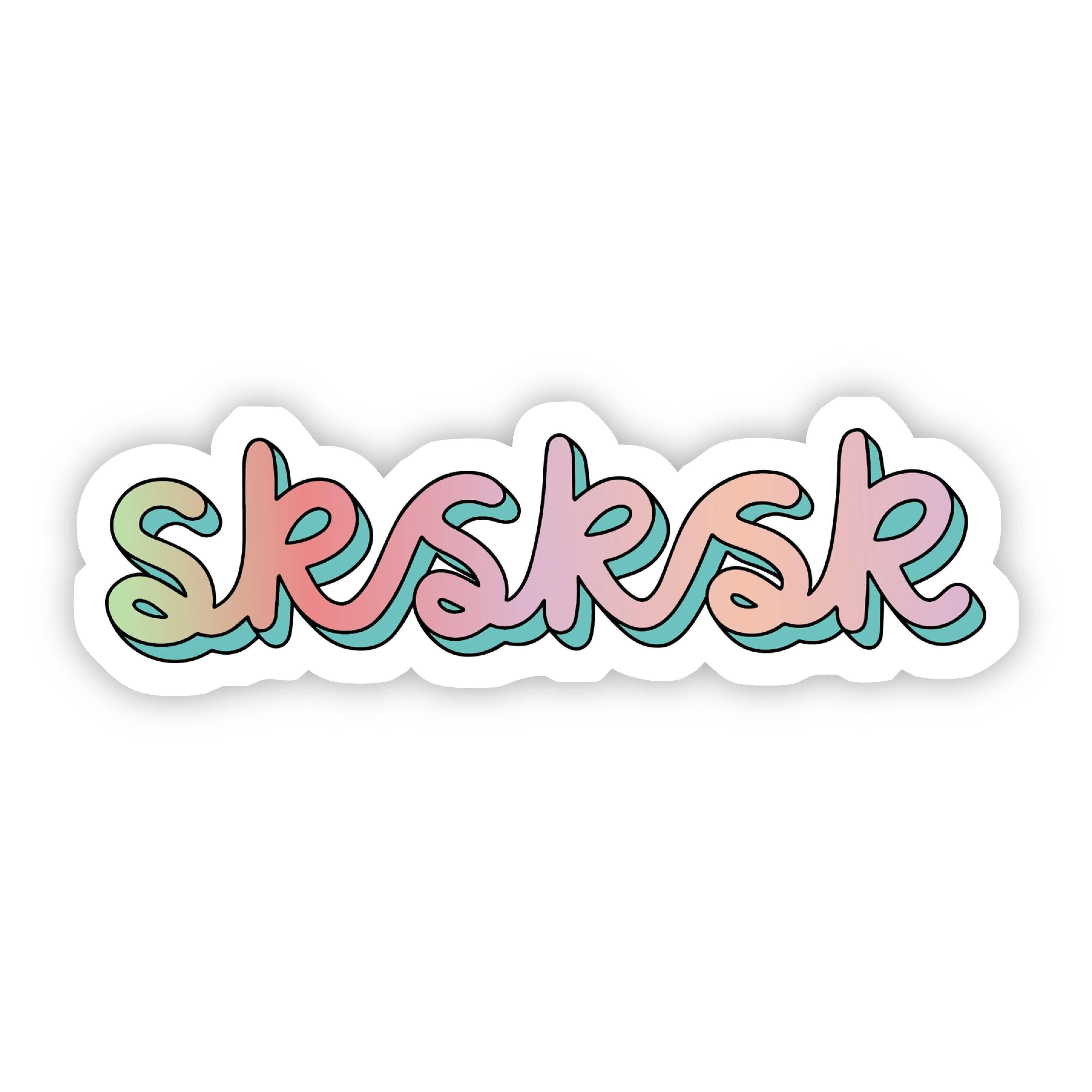  Sksksk Multicolor Aesthetic Sticker、mySite、elrpsem3k
