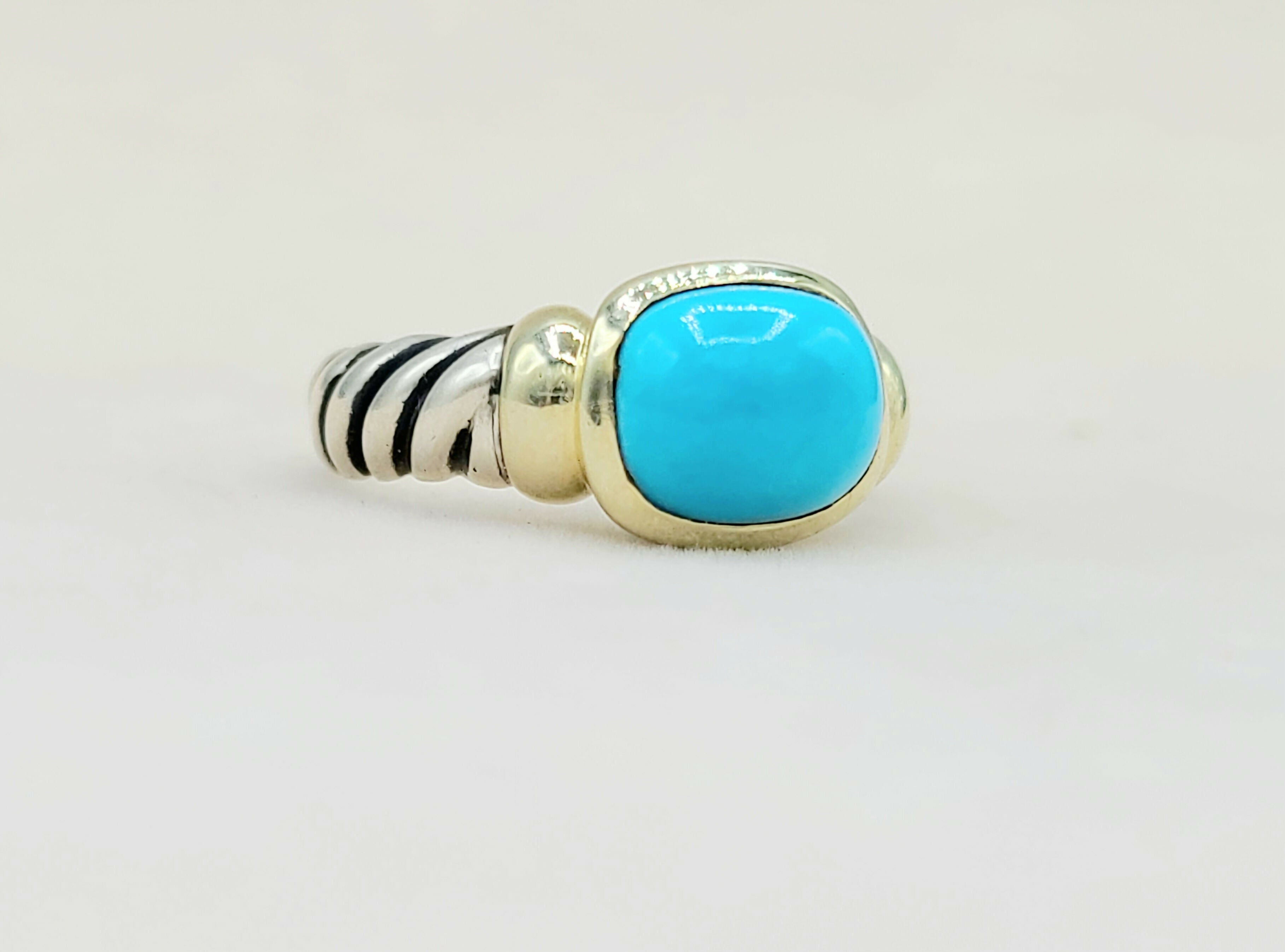 David Yurman Noblesse Ring Turquoise & Gold、mySite、hinf8tx79