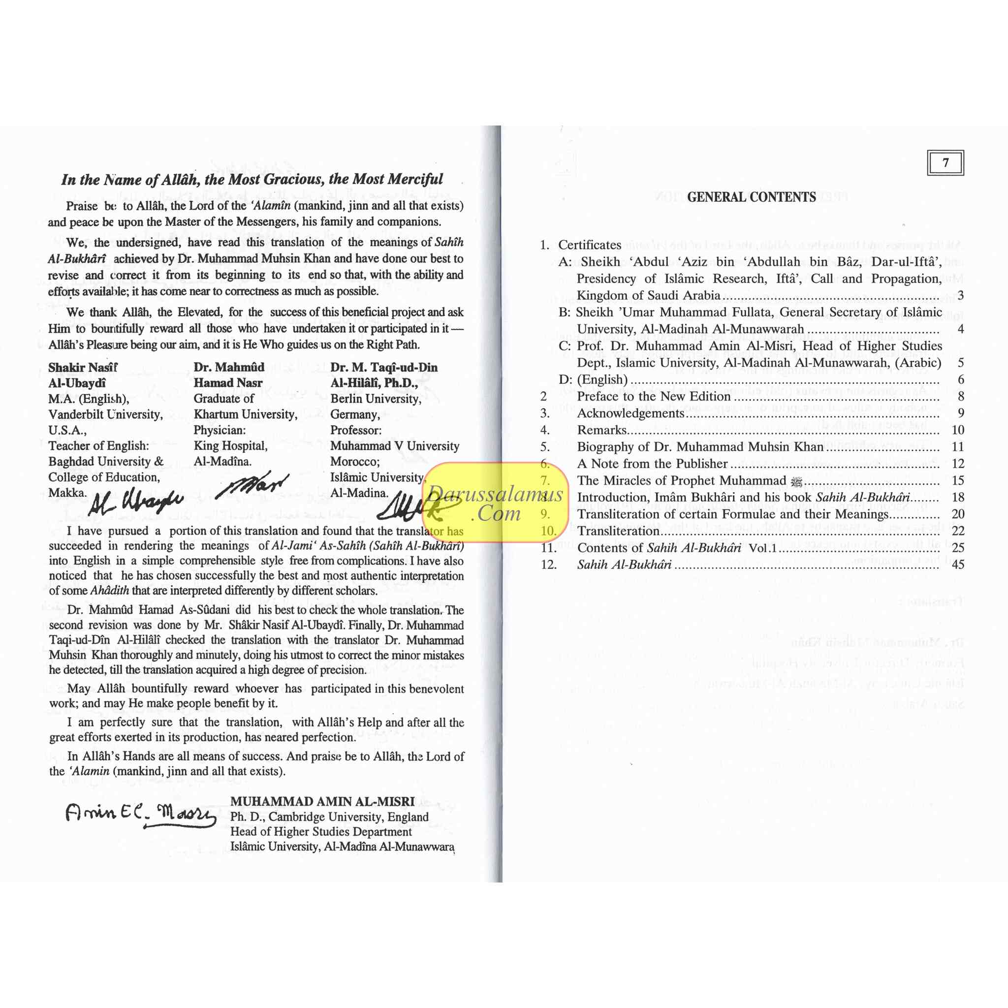 Sahih Al-Bukhari (9 Vol. Set) By Dr. Muhammad Muhsin Khan (Deluxe Print)、mySite、topwebapps