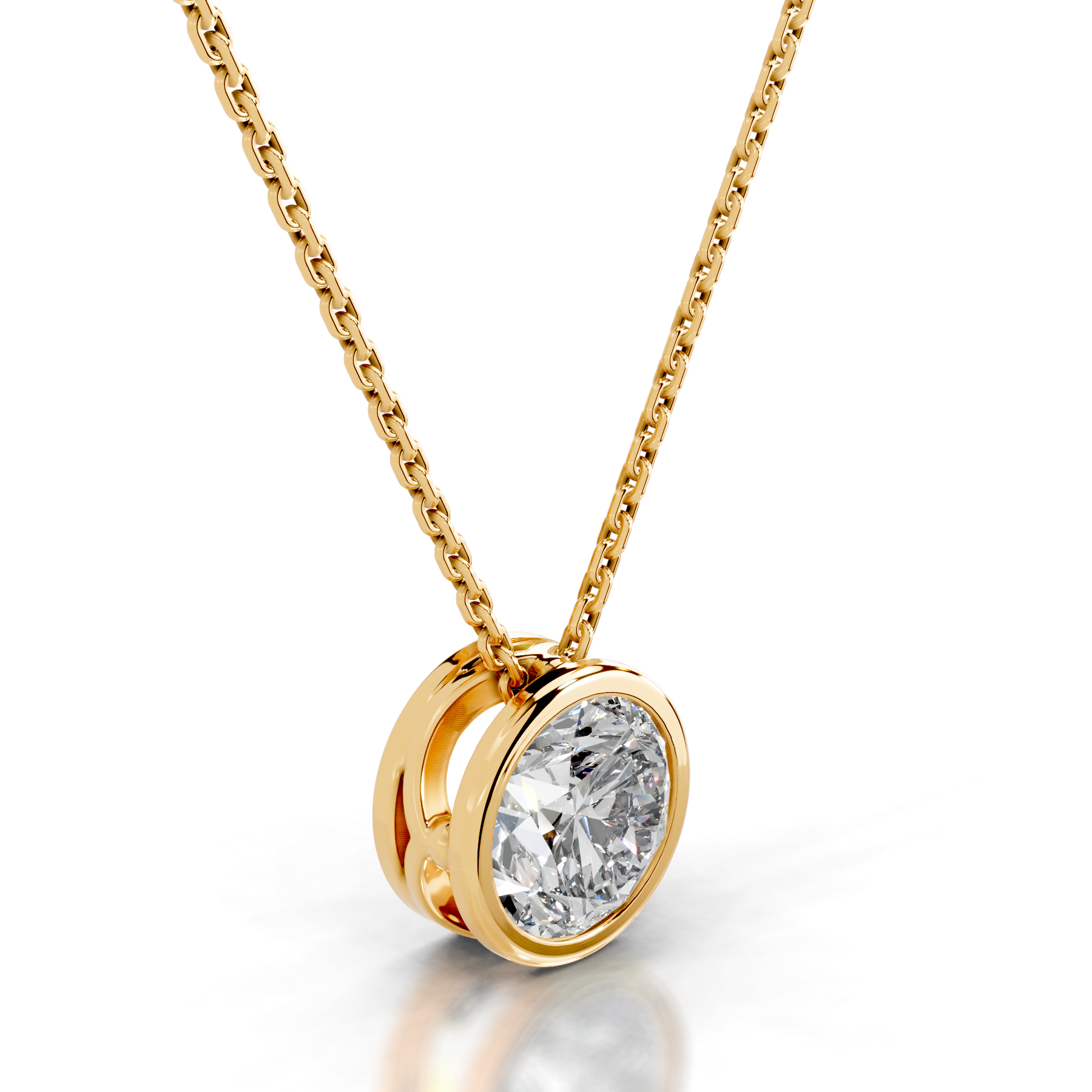 Beyonce Diamond Pendant (2 Carat) -18K Yellow Gold、mySite、hinf8tx79