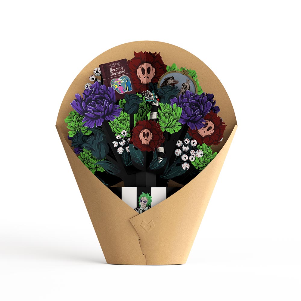 Beetlejuice Birthday Pop-Up Card & Bouquet Bundle、mySite、solidvoid