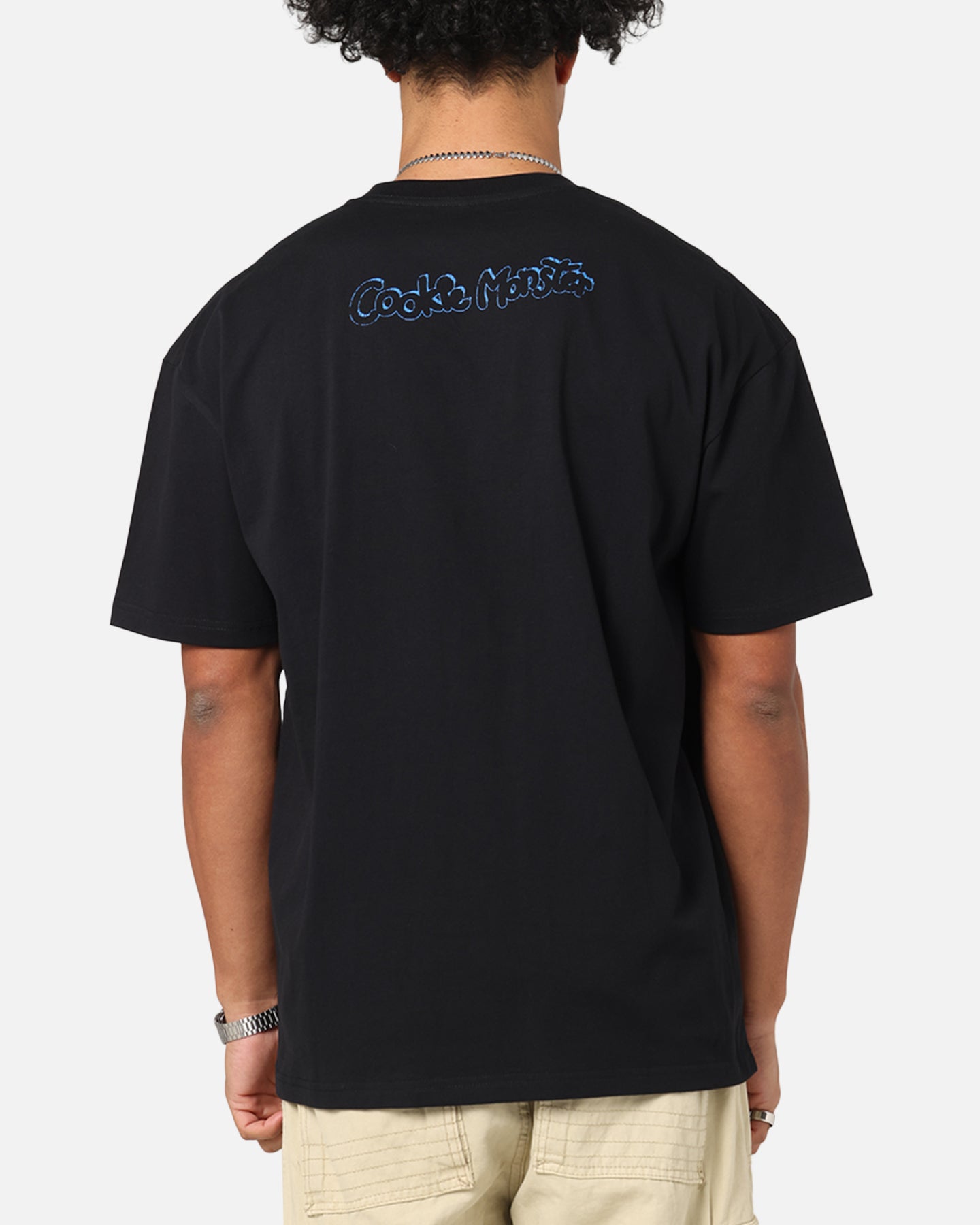 American Thrift X Sesame Street Cookie Monster Grail Heavy T-Shirt Black、mySite、zt4zffjzw