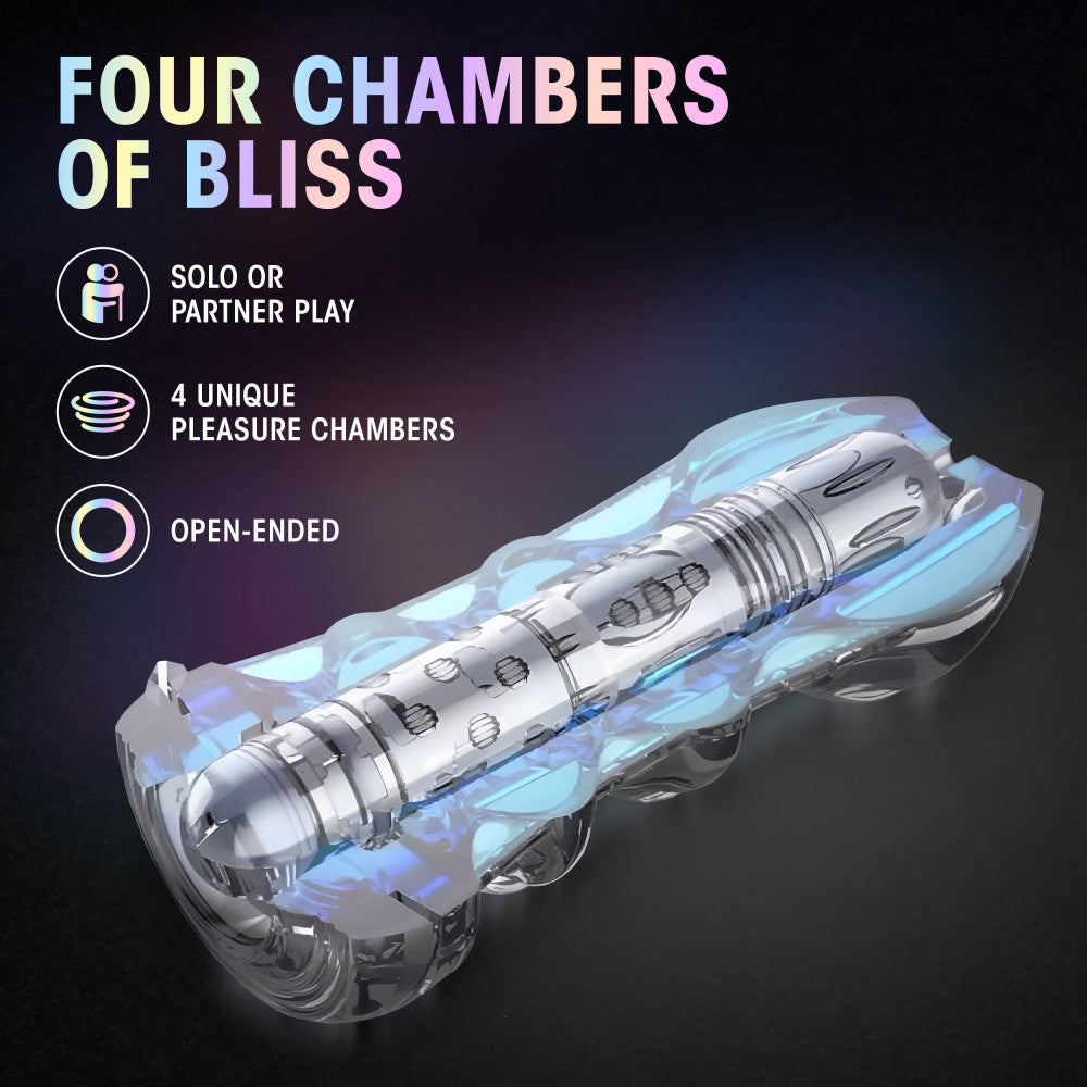 M For Men By Blush® | Soft and Wet Magnifier Clear Masturbator / Stroker、mySite、bottomscart