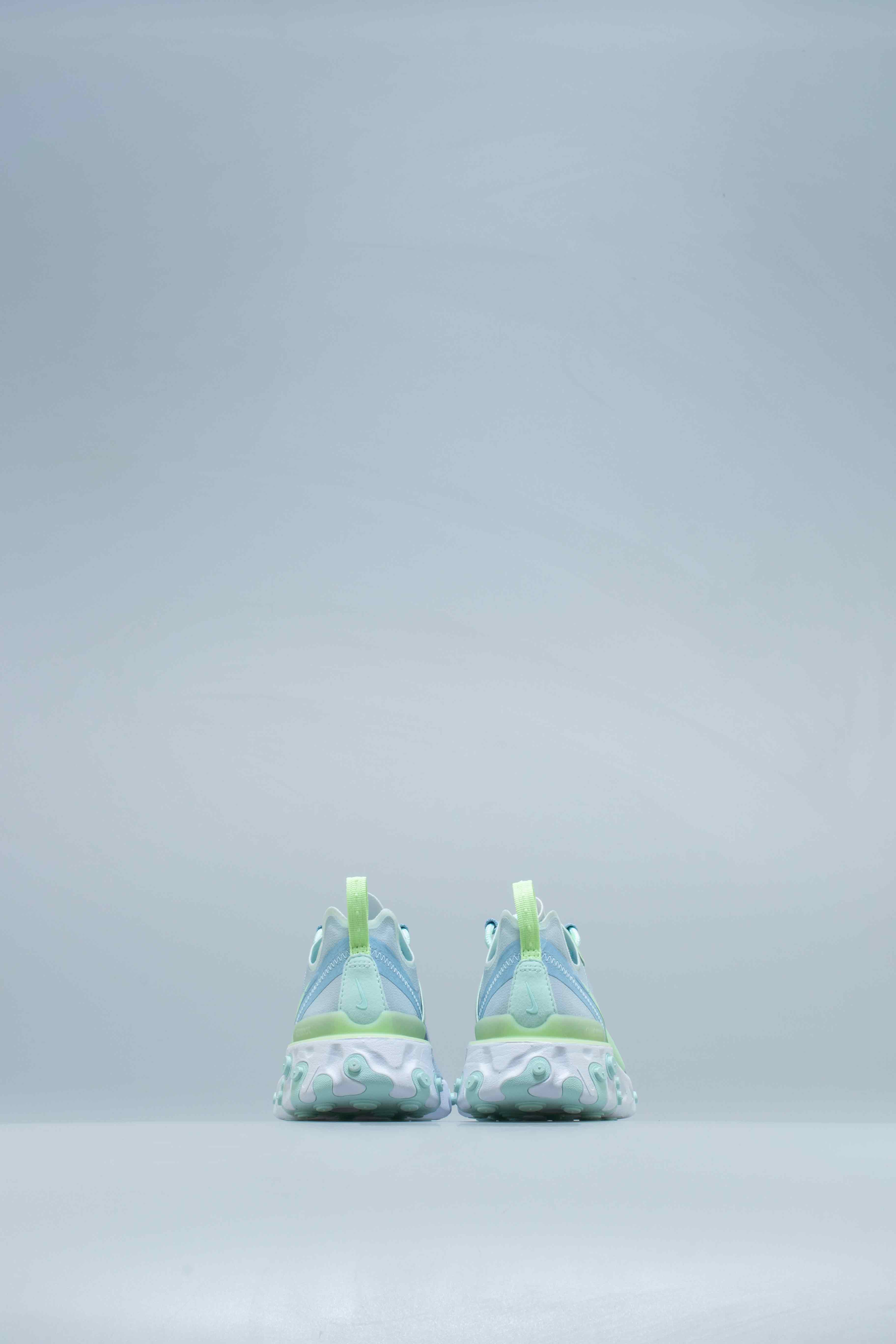 React Element 55 Womens Lifestyle Shoe - White/Frosted Spruce-Barely Volt、mySite、dreamappss
