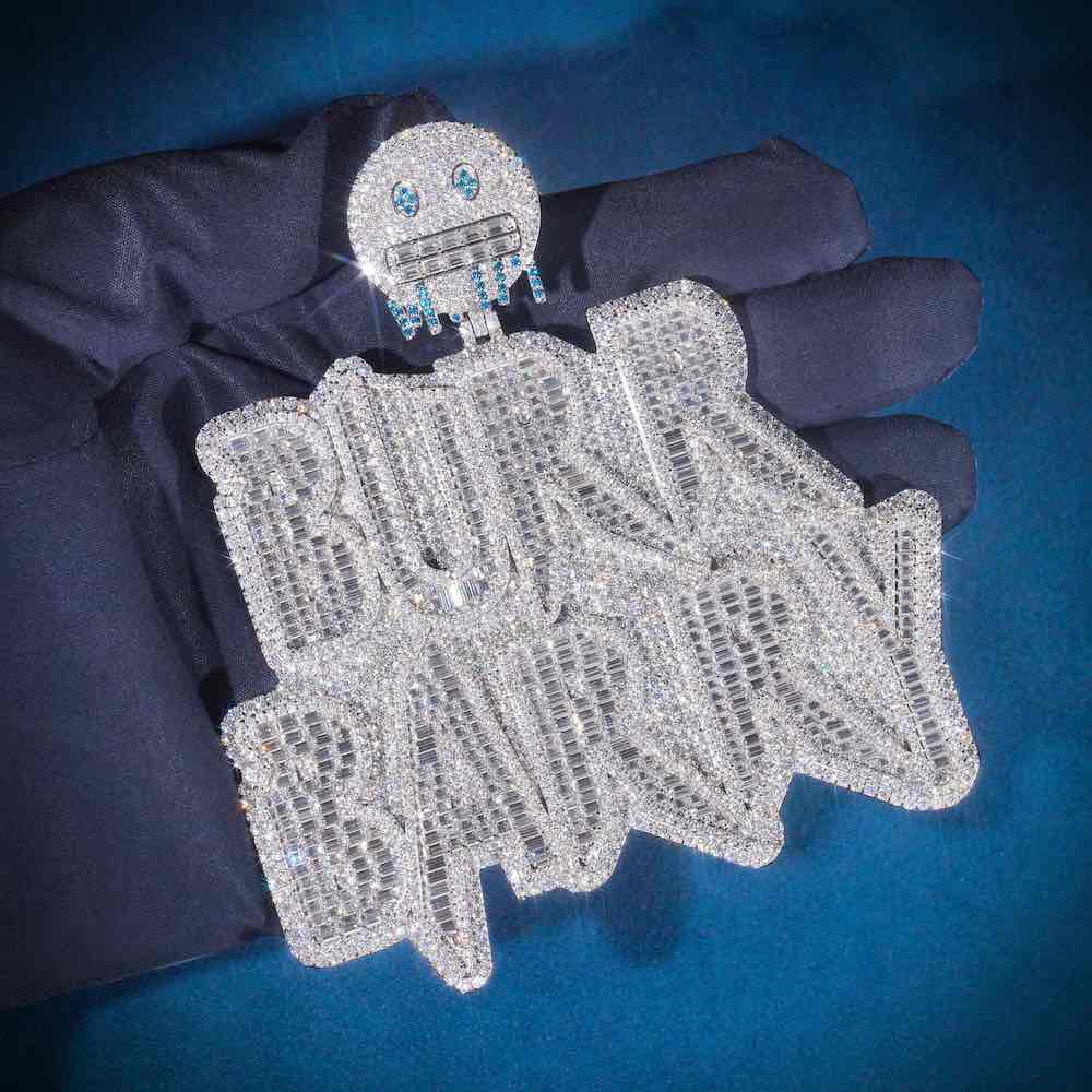 BURR BARRY Custom Moissanite Pendant 14K Gold、mySite、hinf8tx79