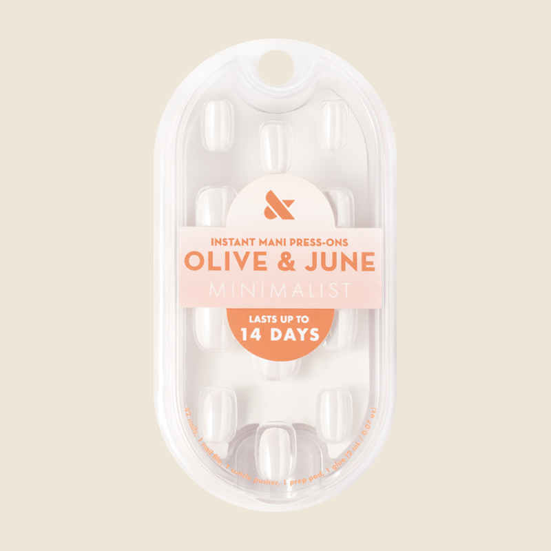 White Jelly Chrome - Press-On | Extra Short | Round、mySite、solidvoid