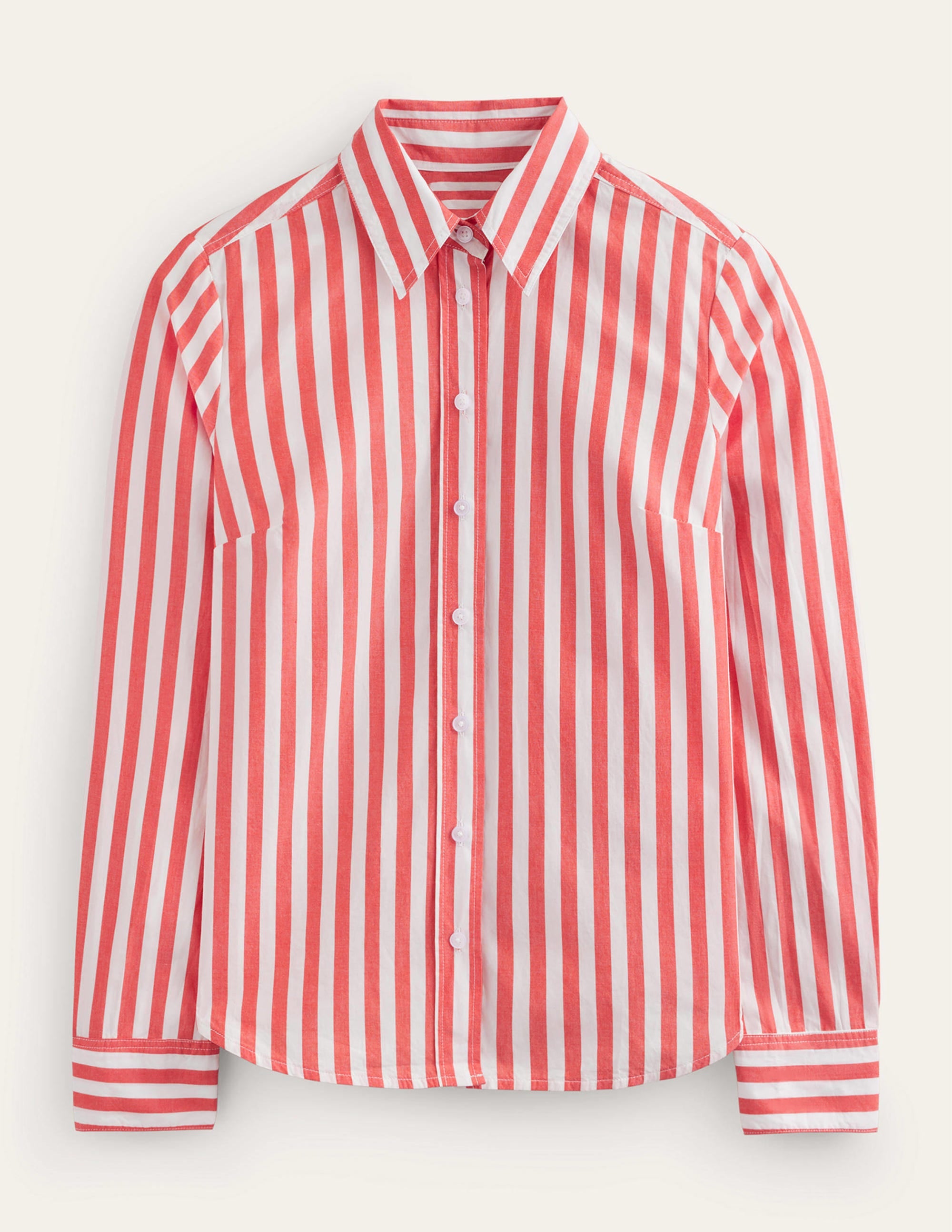  Sienna Cotton Shirt-Bright Red Stripe、mySite、ashleygrahame