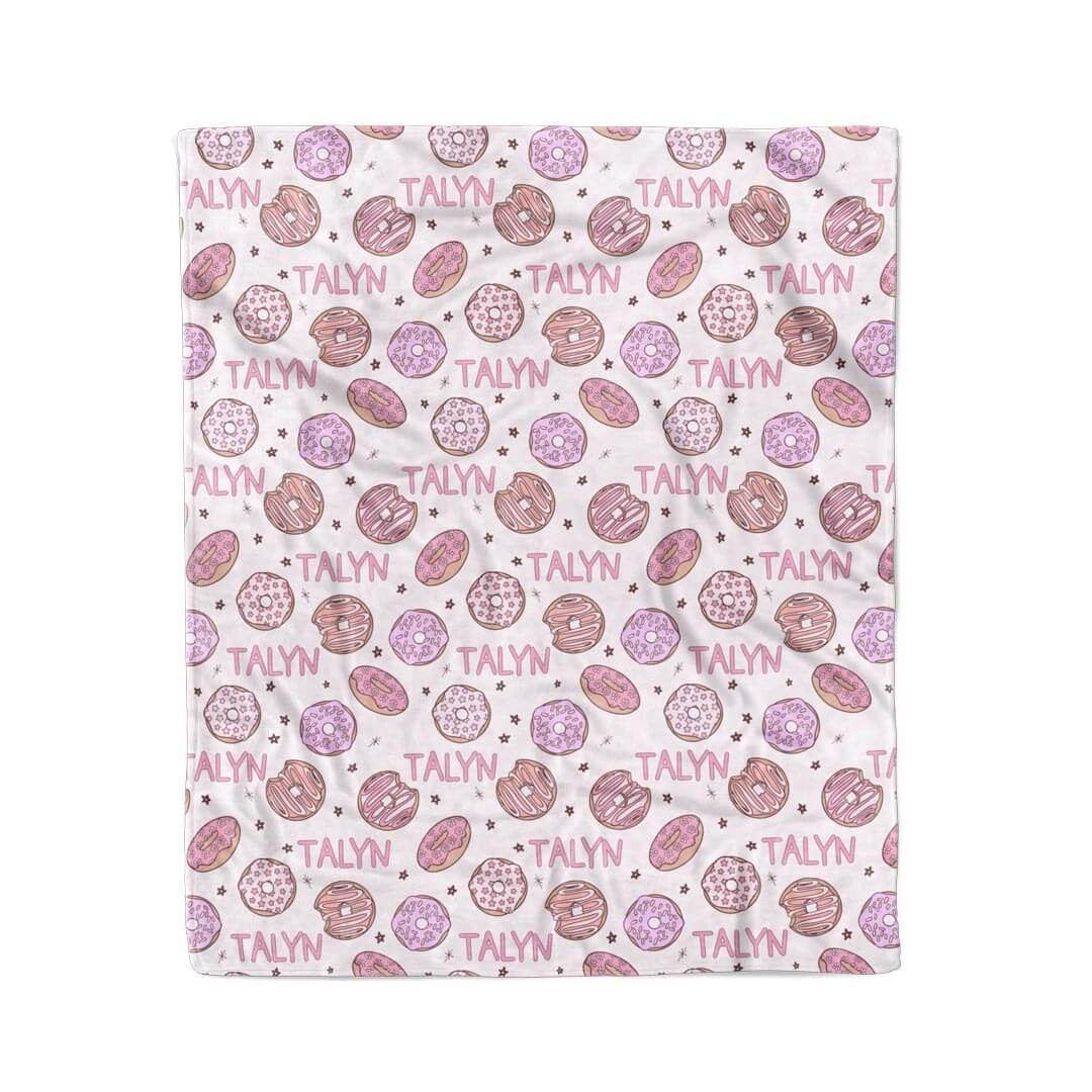  Donut Shop Personalized Kids Blanket | Pink、mySite、layawaytickets