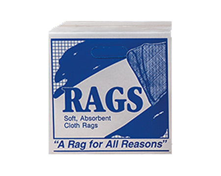 WOODWISE - WHITE FLEECE WIPING CLOTHS, 10 LB BOX