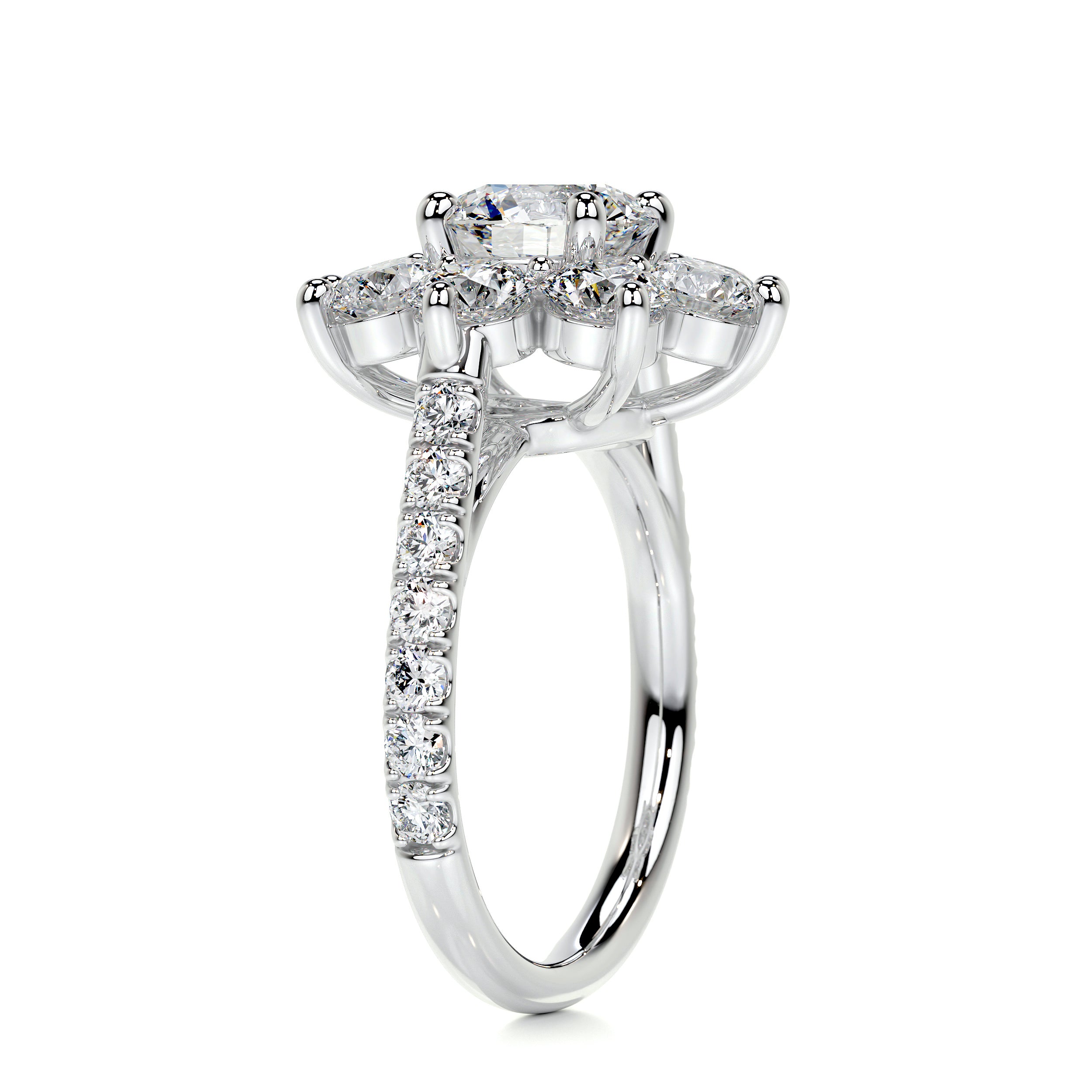 La Fleur Diamond Engagement Ring -Platinum、mySite、hinf8tx79