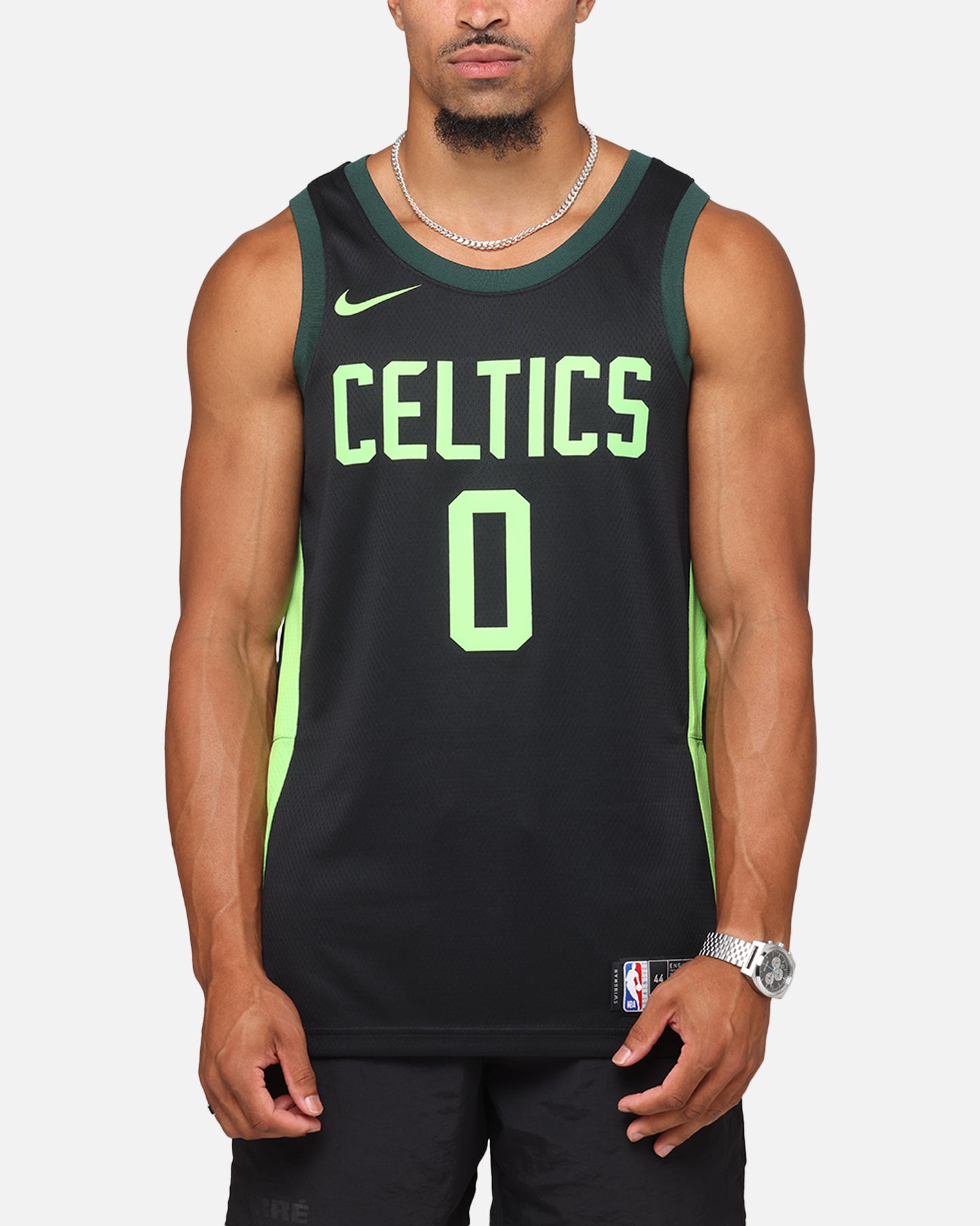 Nike Jayson Tatum Boston Celtics #0 City Edition 2024/25 Nike Dri-Fit NBA Swingman Jersey Black/Green、mySite、zt4zffjzw