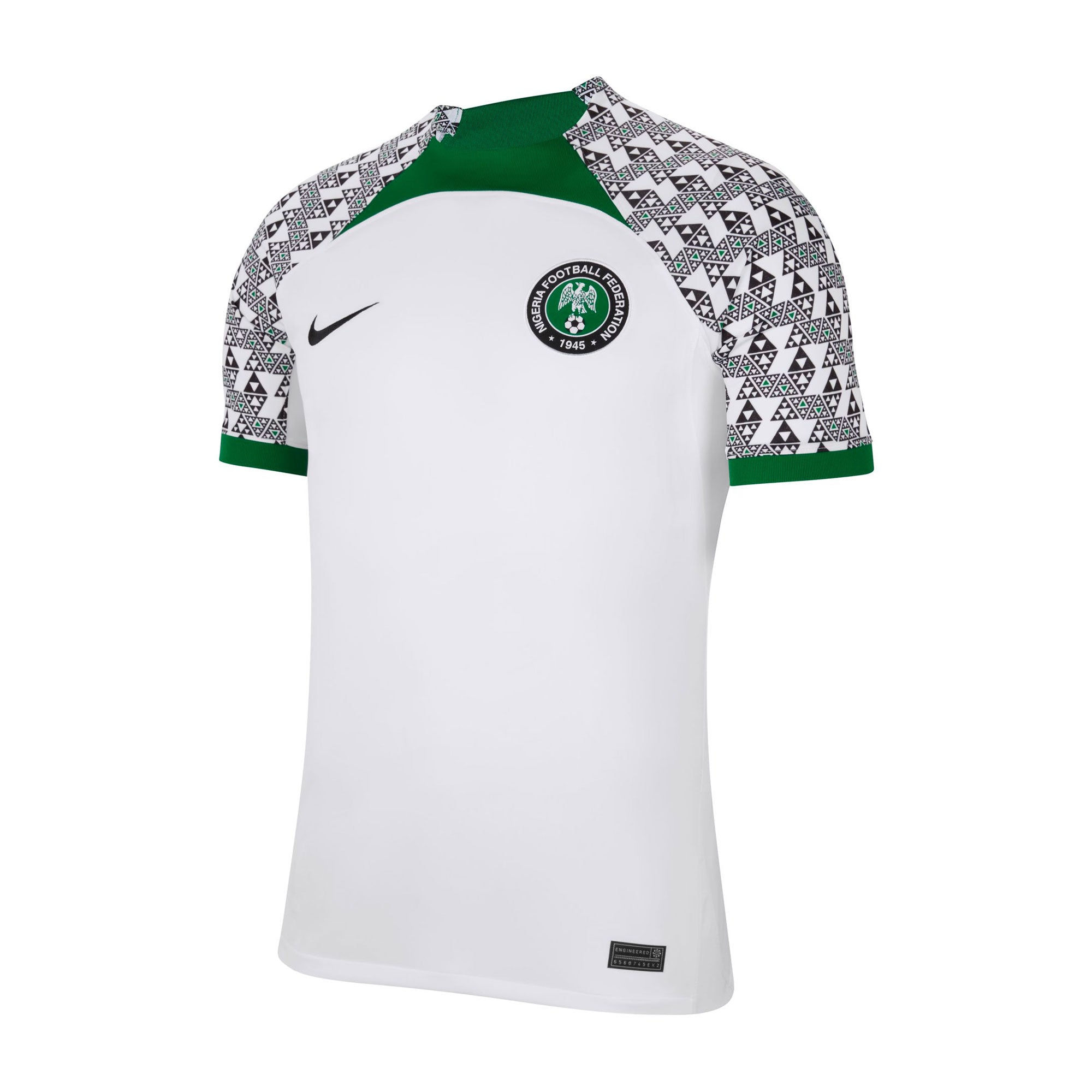 Nike Men's Nigeria 2022/23 Away Jersey White/Black、mySite、noshort