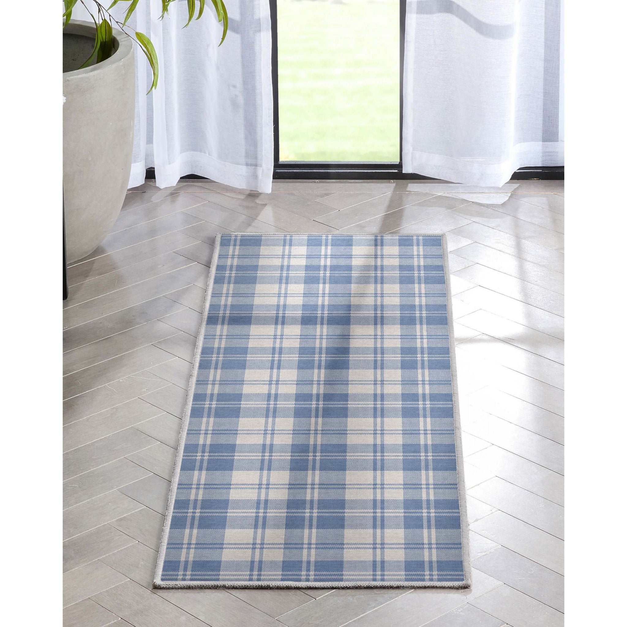 Plaid Modern Geometric Boxes Flat-Weave Rug、mySite、gigharbornorthrealestate