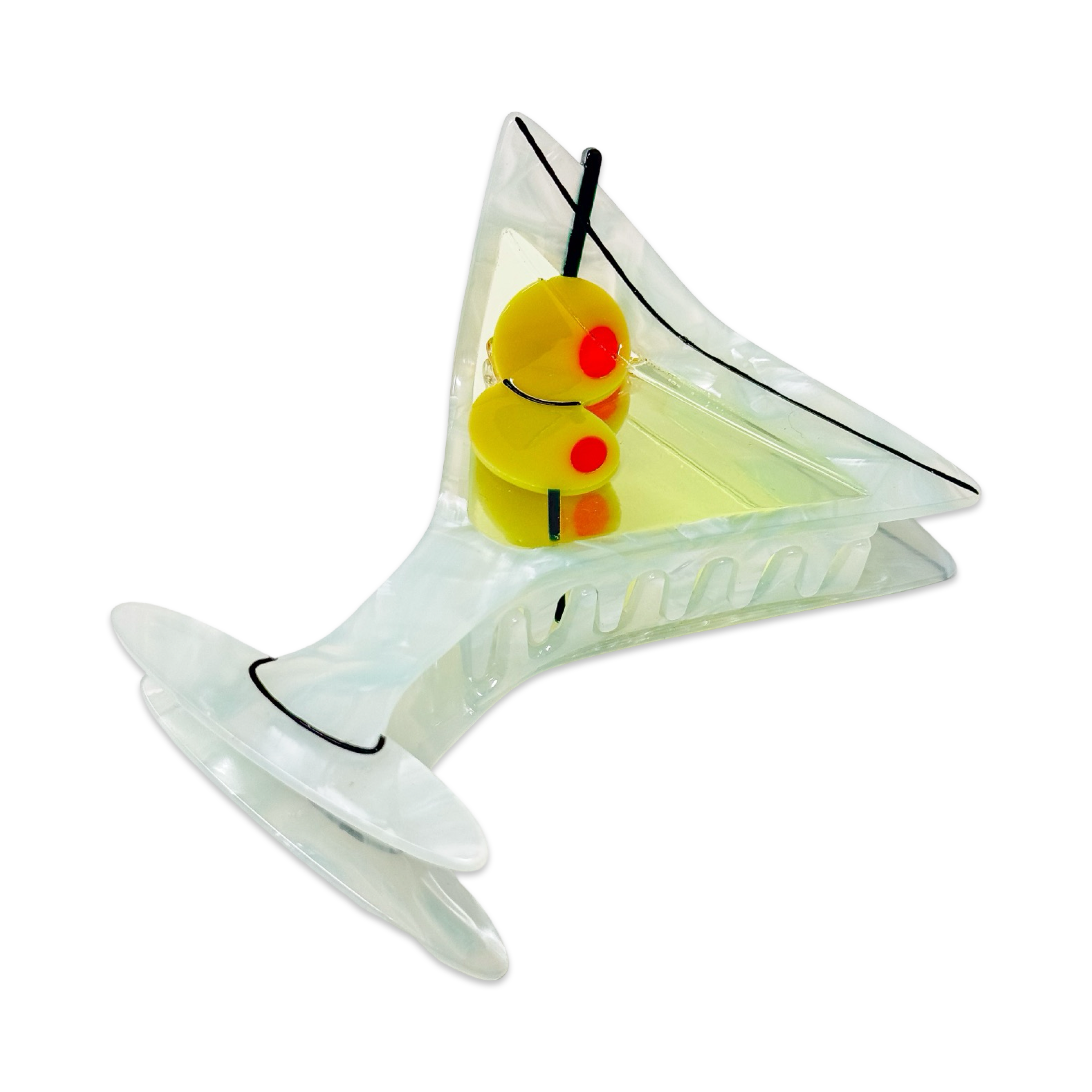 Jenny Lemons - Large Martini Hair Claw Clip、mySite、garagedoors4me