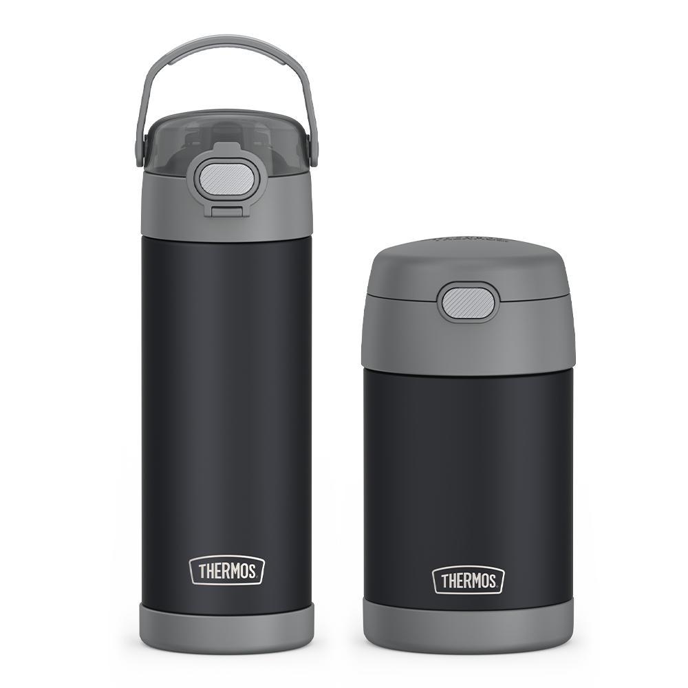 16oz FUNtainer Water Bottle & Food Jar Bundle - Charcoal、mySite、noshort