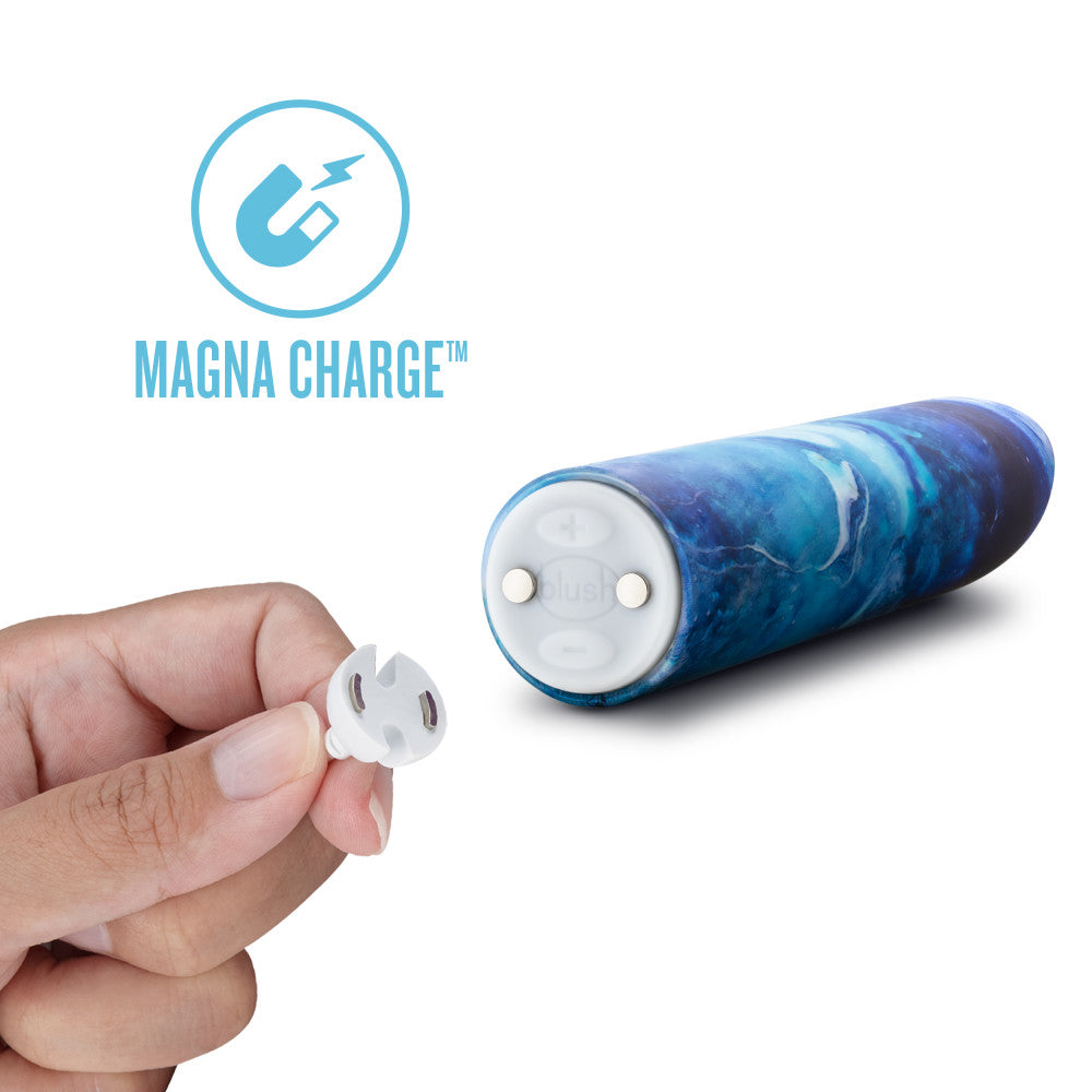 Limited Addiction By Blush® | Mesmerize Power Vibe Azure Vibrator with Powerful RumboTech™ Technology、mySite、bottomscart