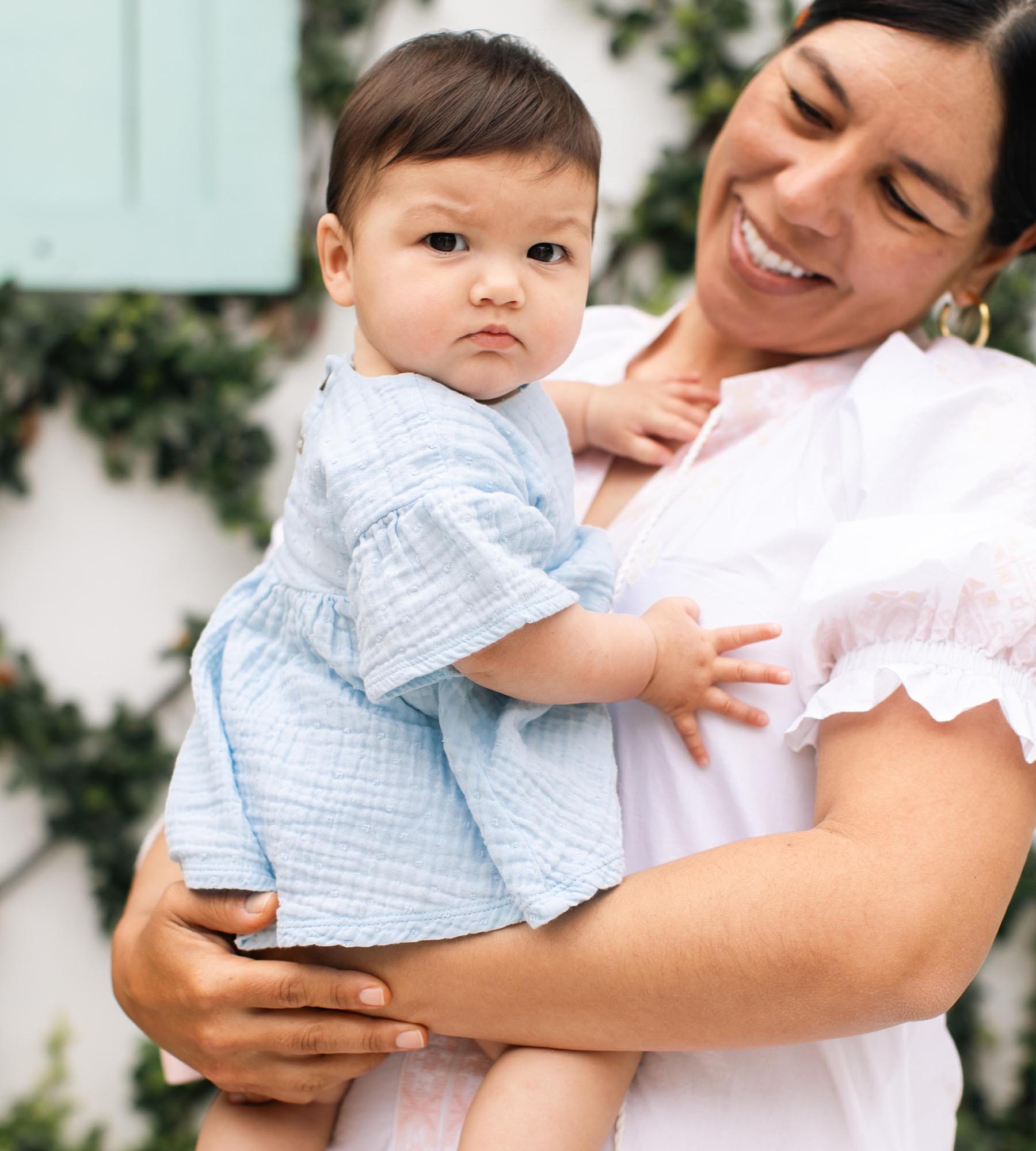 Dotted Muslin Organic Cotton Girl Top & Shorts Set、mySite、g9winljtr