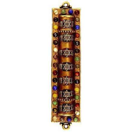 Michal Golan African Turquoise, Aventurine, Camilian, Sodalite Mezuzah、mySite、topwebapps