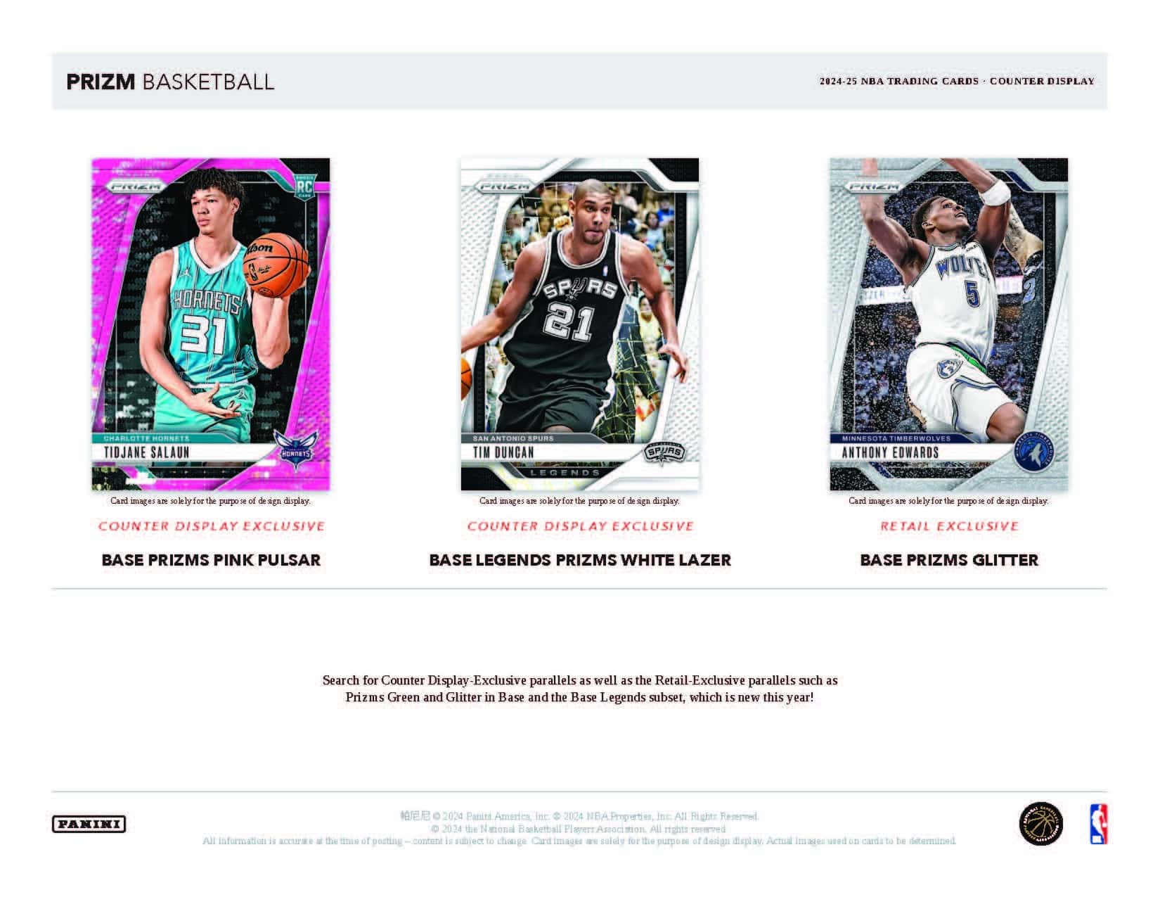 Panini Prizm NBA Basketball 2024/25 - Retail Pack、mySite、waistdrama