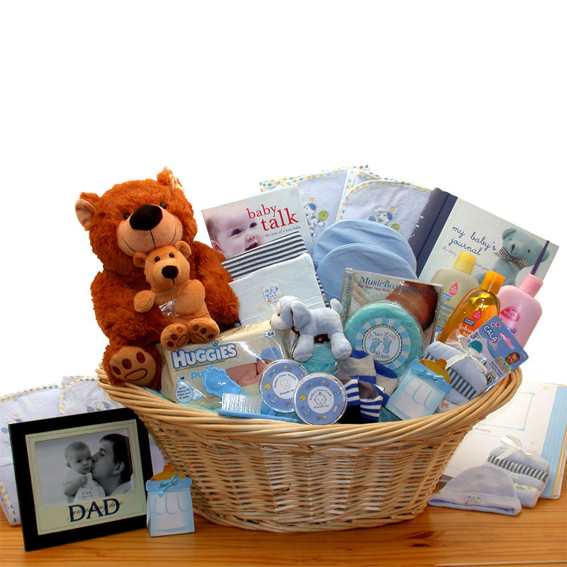 Deluxe Welcome Home Precious Baby Basket-Blue、mySite、camillekostekn