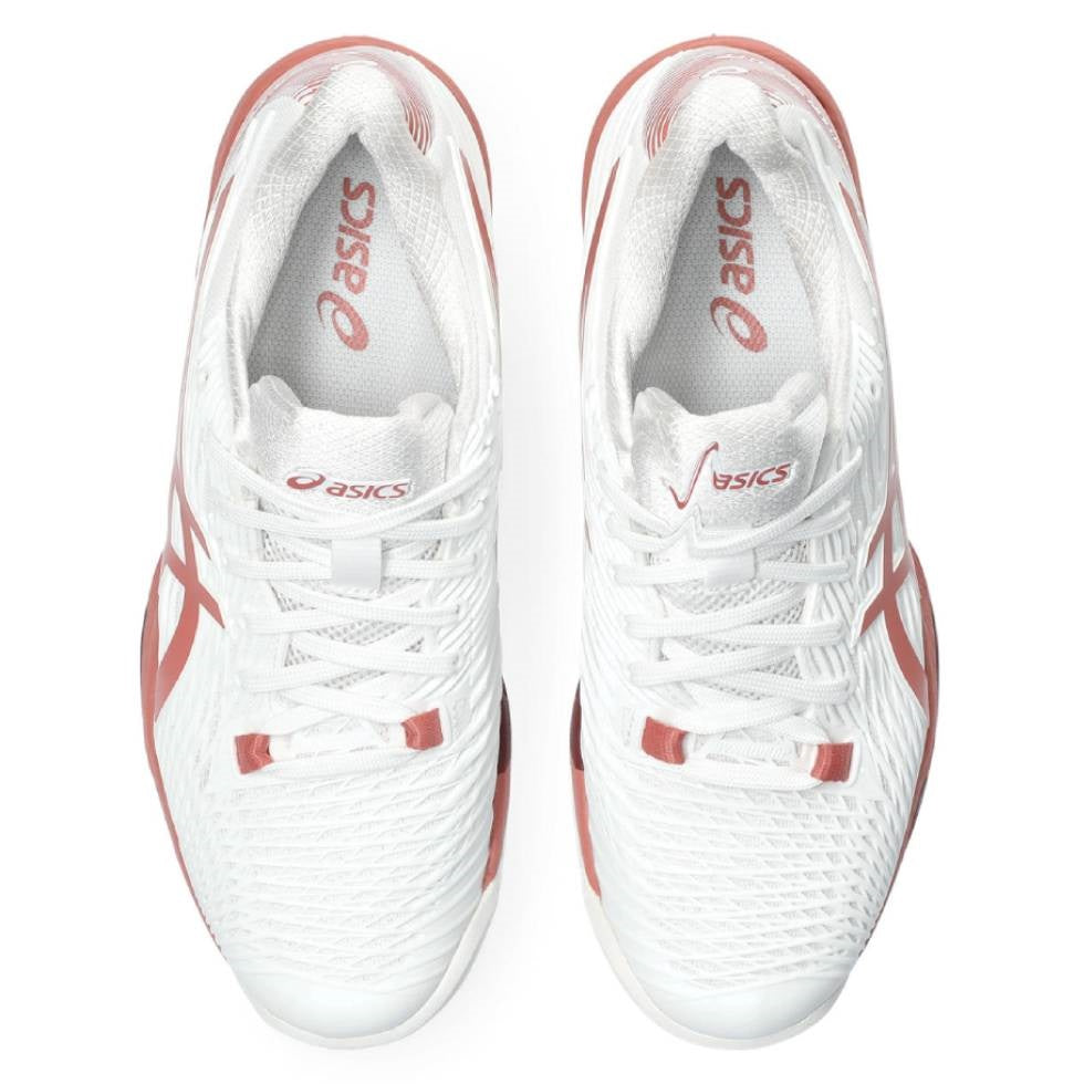 Asics Solution Speed FF 2 Women's Tennis Shoe (White/Light Garnet)、mySite、neckold