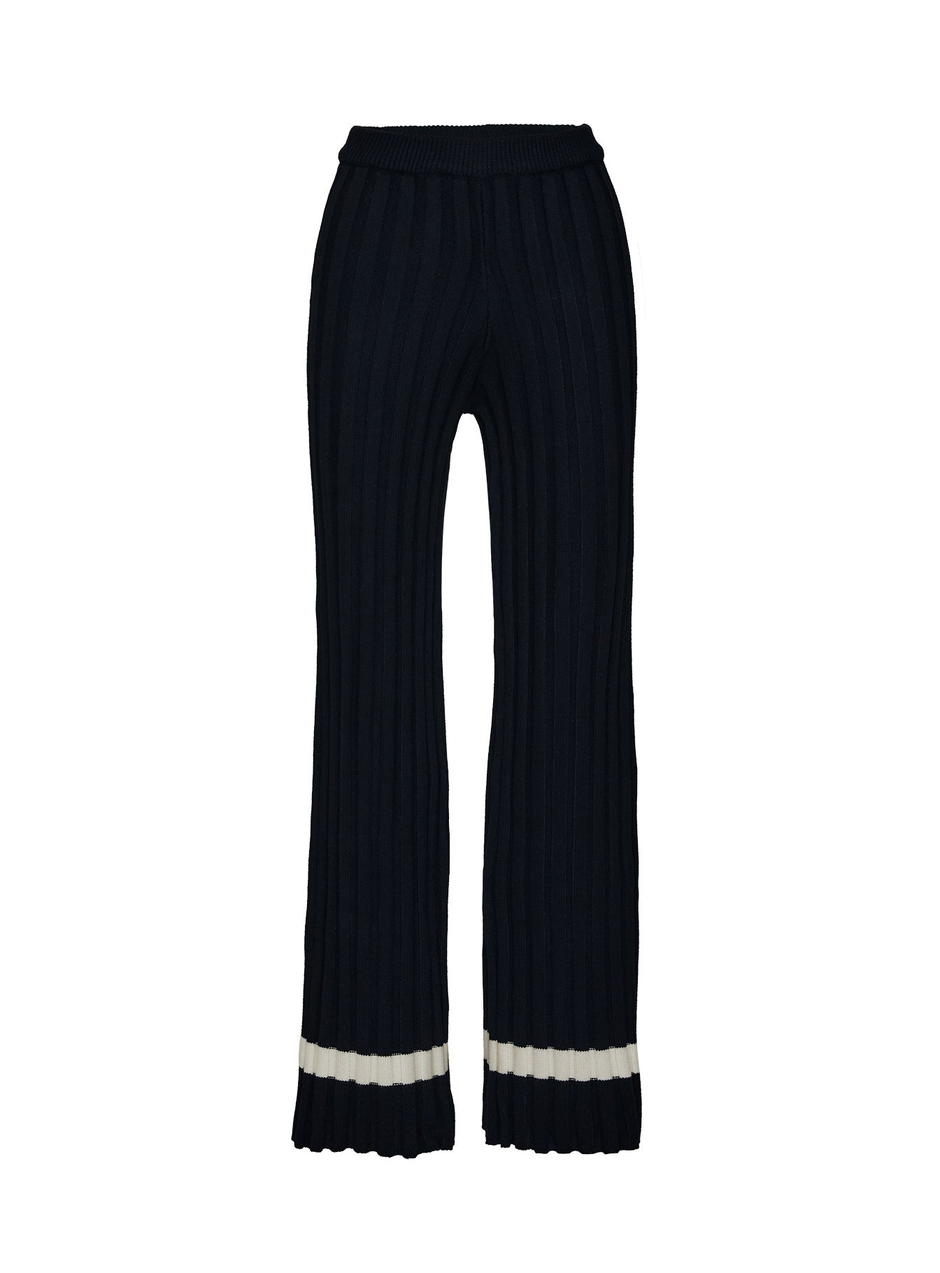 Montenegro Knit Pants Black / Cream、mySite、solidvoid