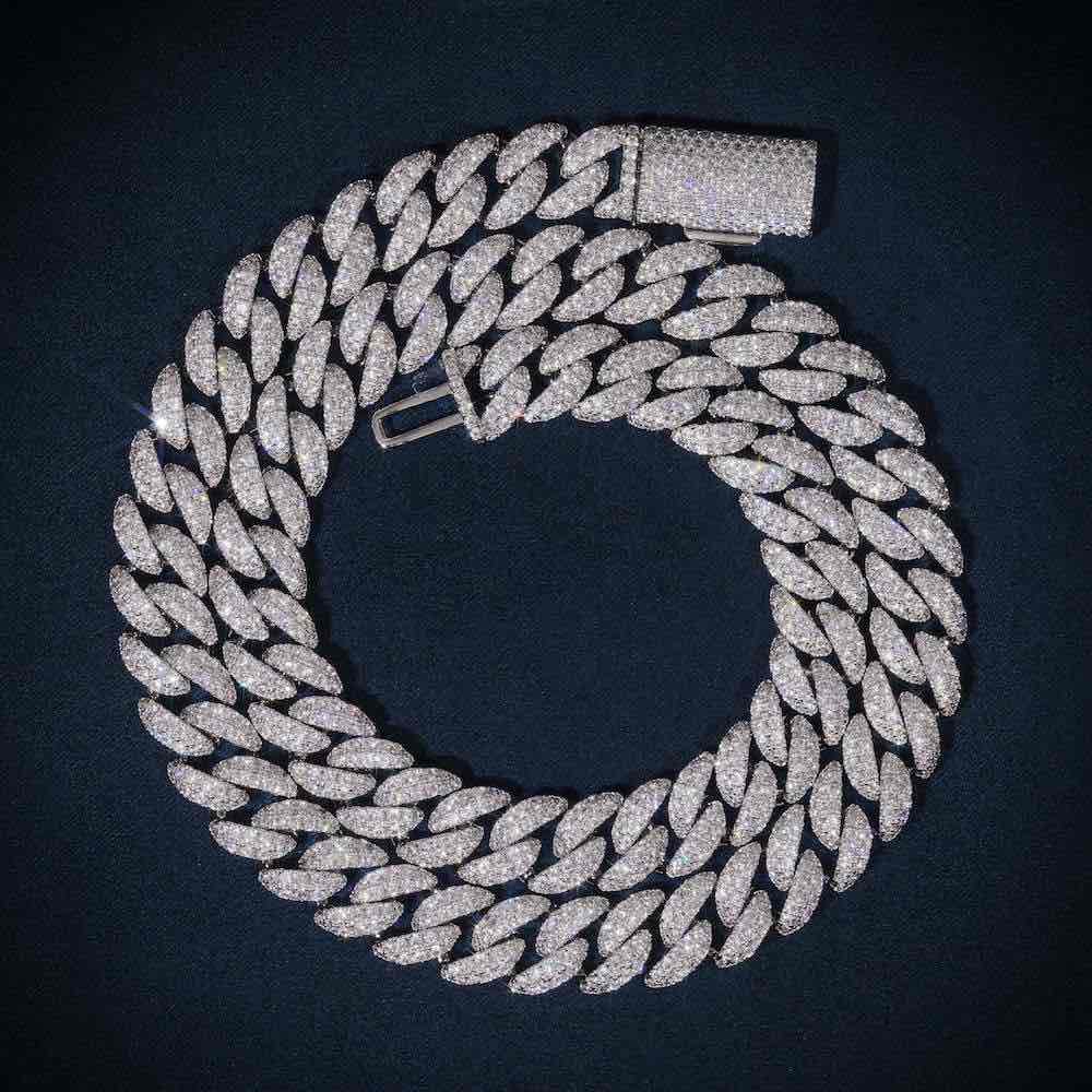 10MM Moissanite Prong Miami Cuban Link Chain 14K Gold、mySite、hinf8tx79