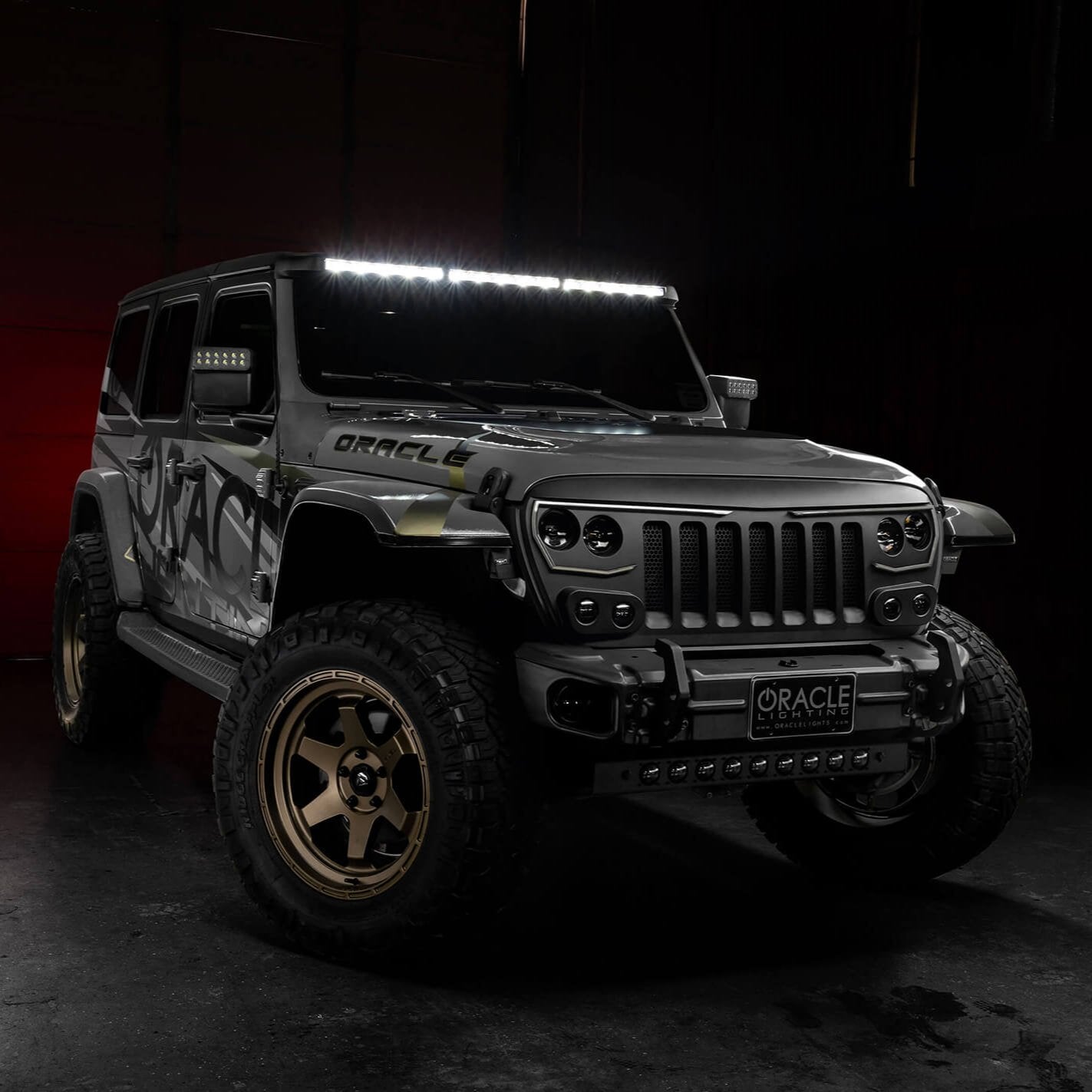 ORACLE Lighting Integrated Windshield Roof LED Light Bar System for Jeep Wrangler JL & Gladiator JT、mySite、nflplayoffbracketp