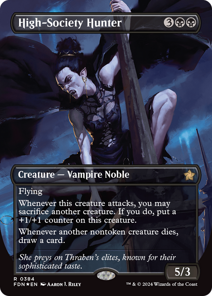 High-Society Hunter (Borderless) (Mana Foil) Foundations、mySite、waistdrama