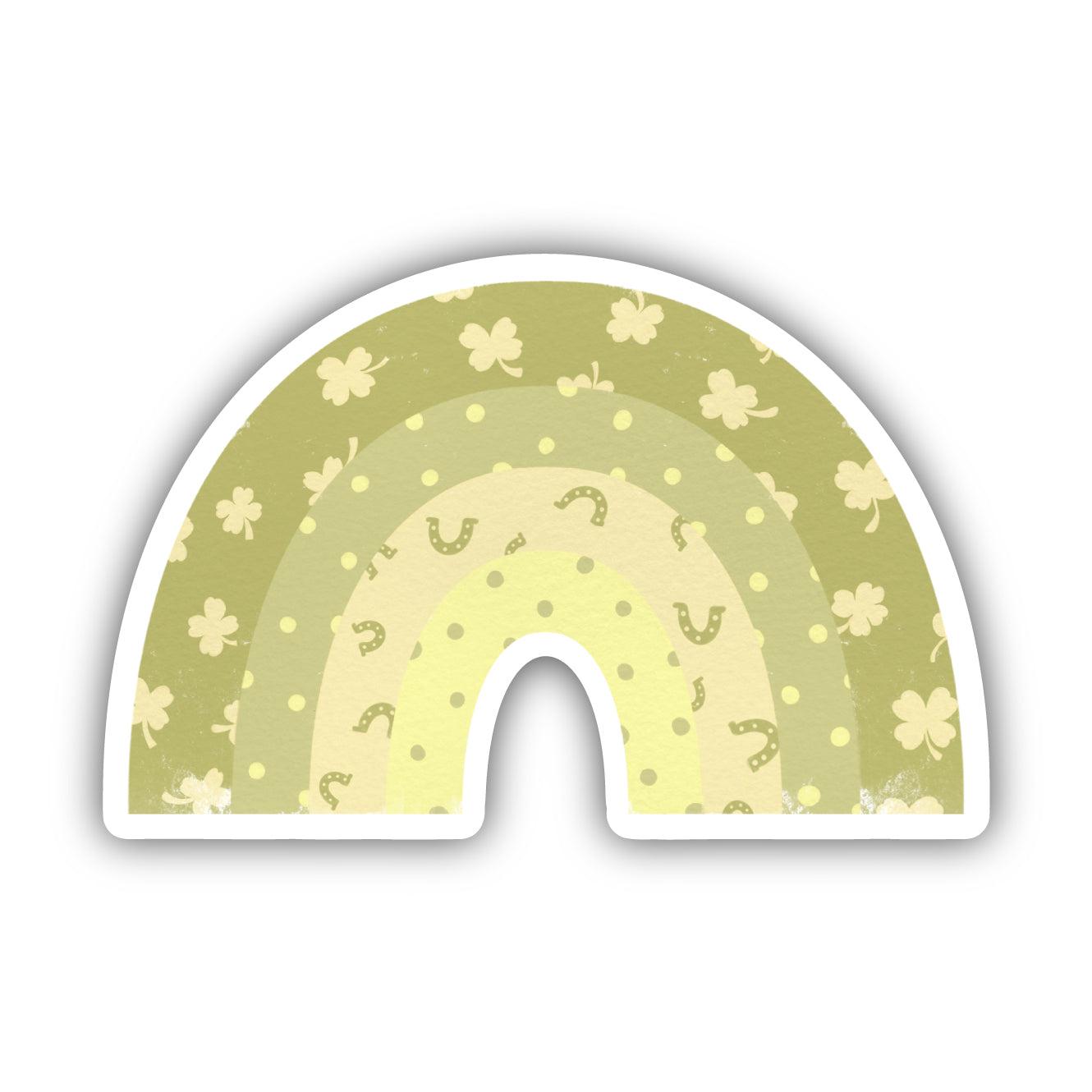  Lucky Rainbow Dark Green Sticker、mySite、ghnorth