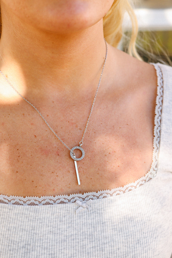 18K Gold PVD Stainless Steel Toggle with Drop Bar Lariat Necklace / CHN0060、mySite、dreamappss