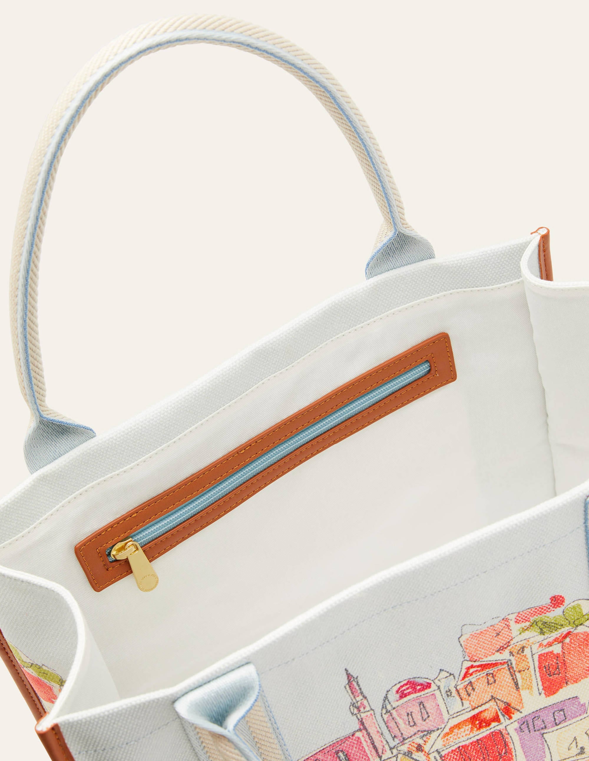  Tilda Canvas Tote Bag-Rainbow Village、mySite、ashleygrahame