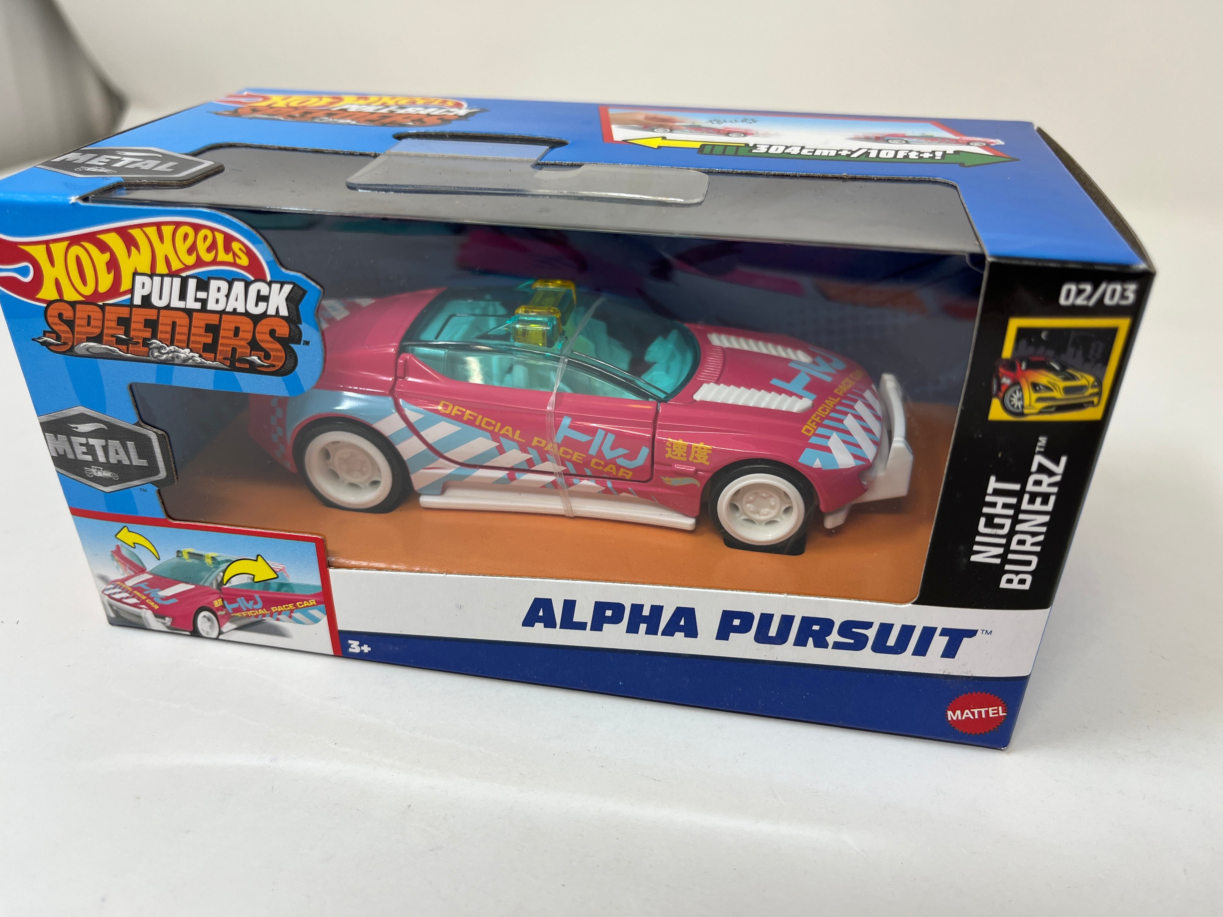 Alpha Pursuit * 2024 Hot Wheels Pull-Back Speeders 1:43 scale PINK、mySite、hgirdovlk