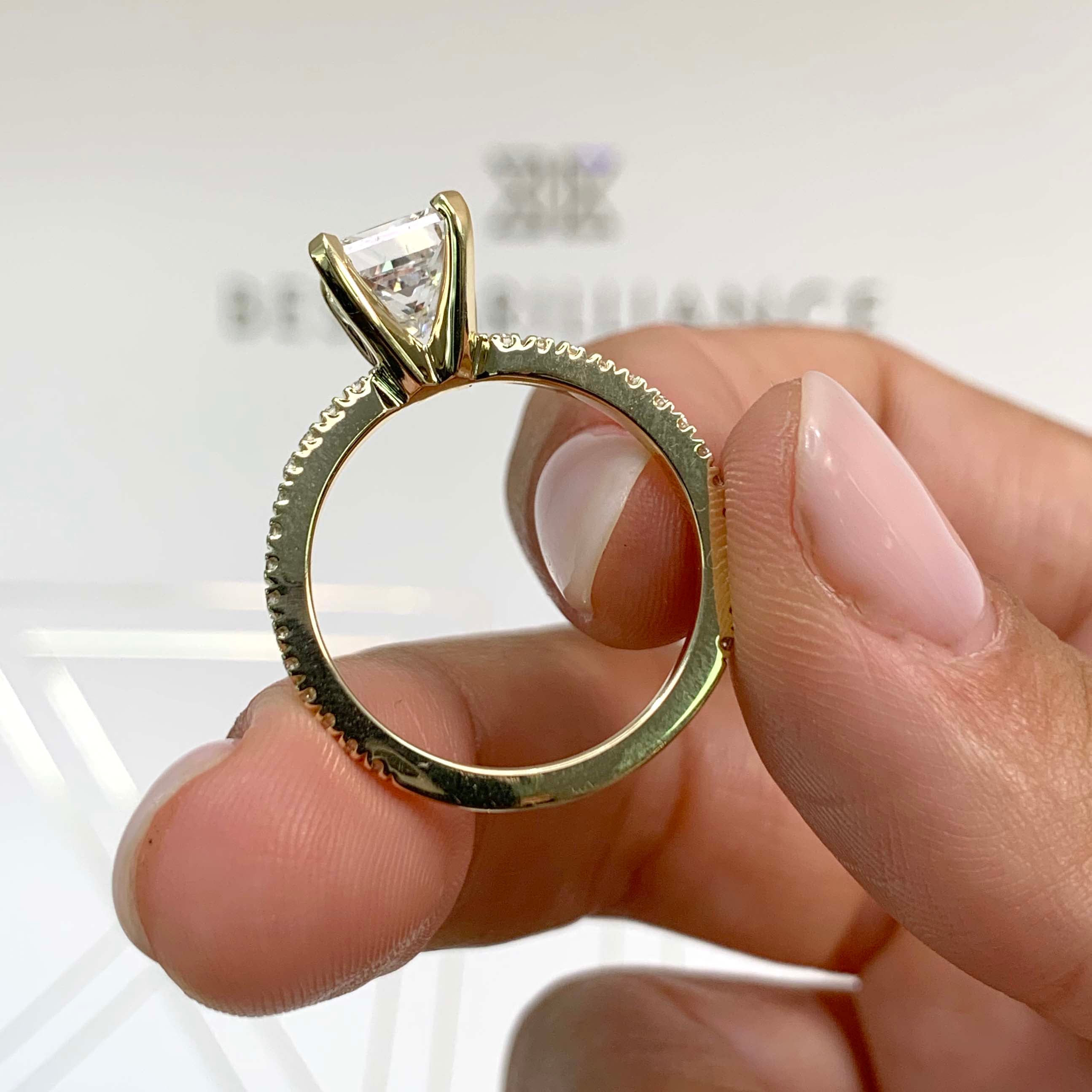 Stephanie Diamond Engagement Ring -18K Yellow Gold、mySite、hinf8tx79