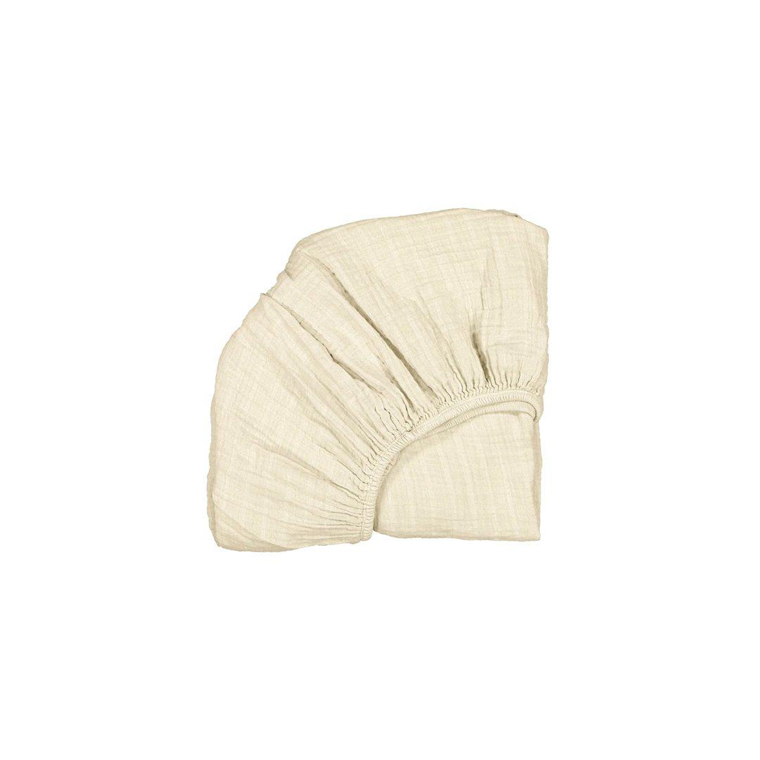  Charlie Crane KUMI Crib Fitted Sheet - Milk、mySite、merchandisen