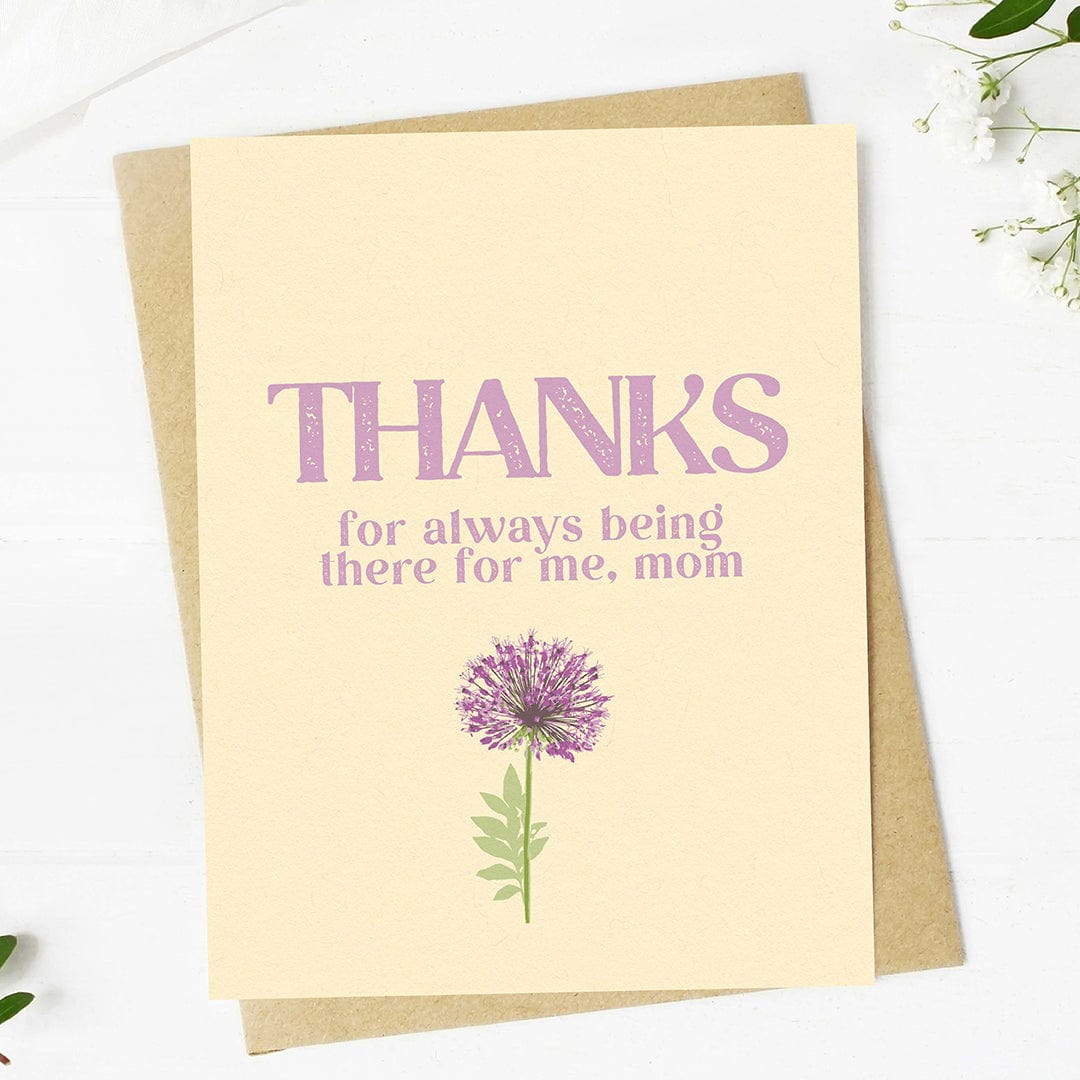  Thanks for always being there for me Mom Mother's Day Card、mySite、ghnorth