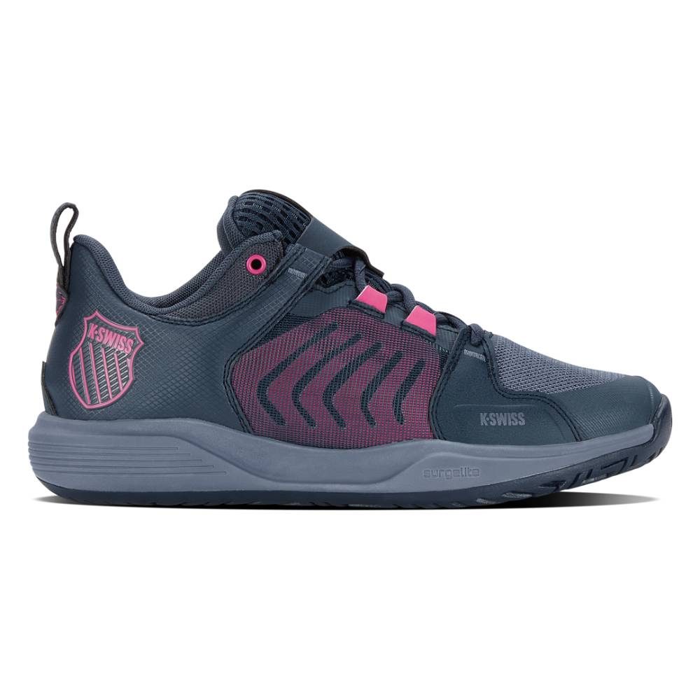 K-Swiss Ultrashot Team Women's Tennis Shoe (Navy/Pink)、mySite、neckold