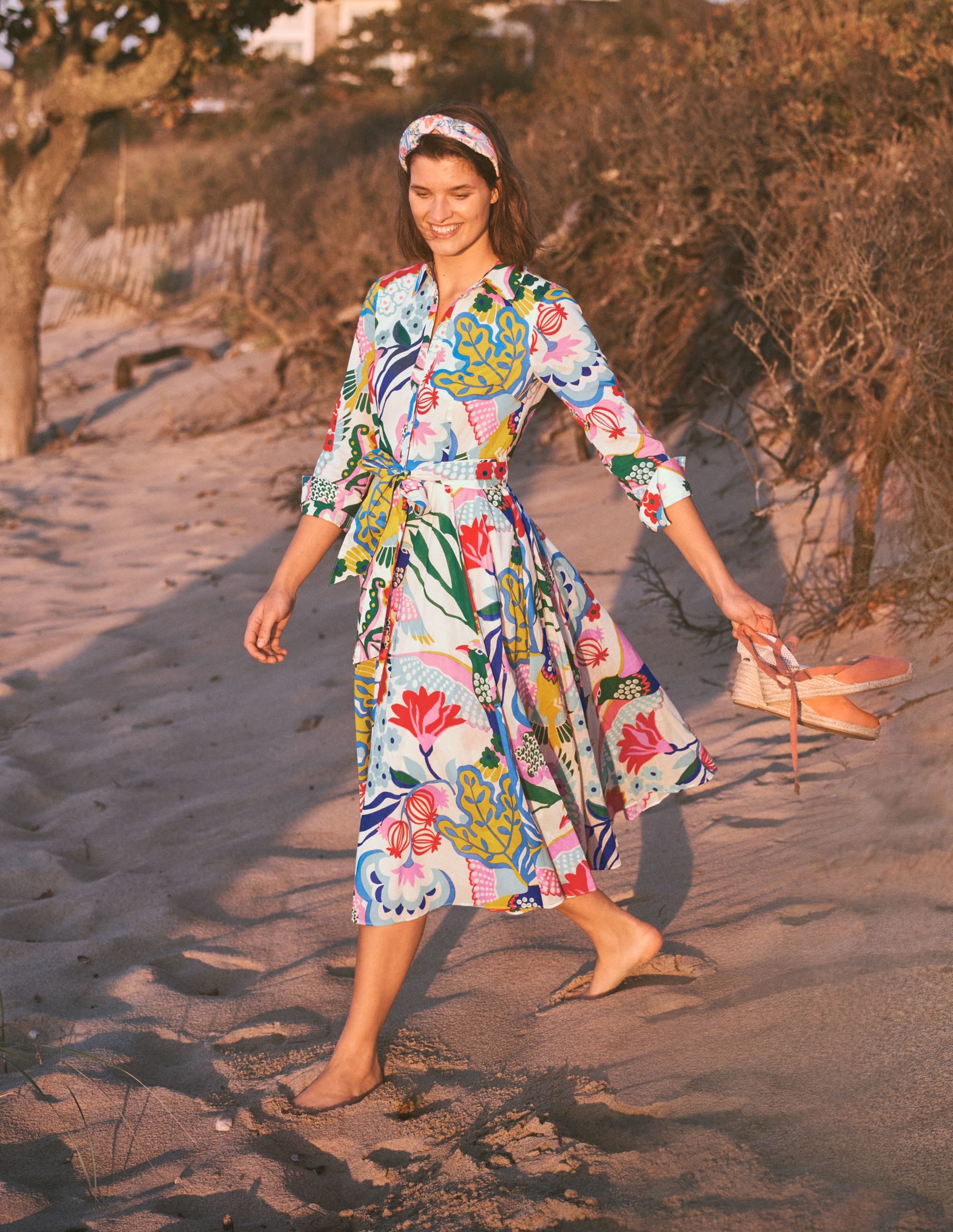  Kitty Midi Shirt Dress-Ivory, Exotic Escape、mySite、ashleygrahame