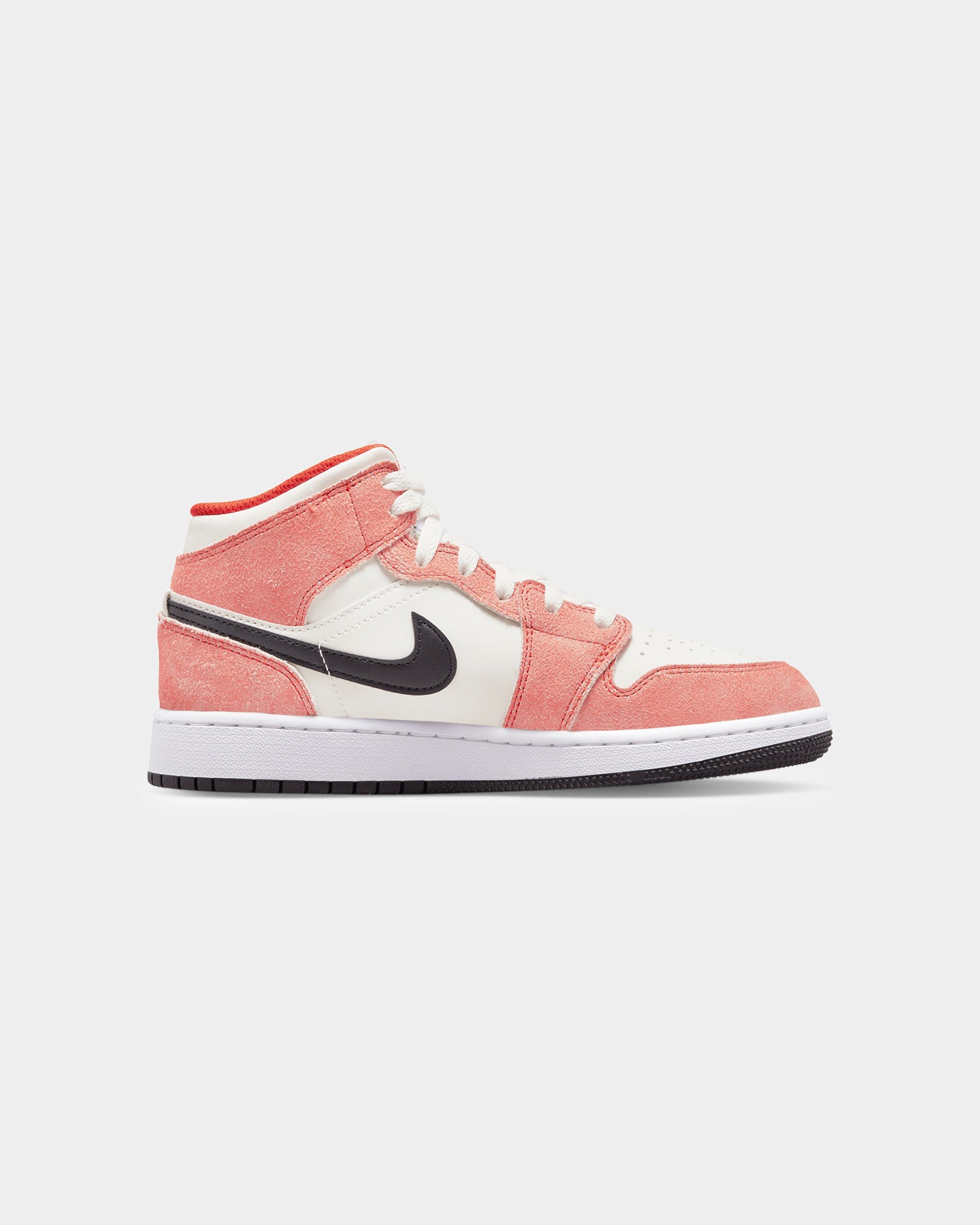 Jordan Kids' Air Jordan 1 Mid SE Orange Suede Team Orange/Black、mySite、zt4zffjzw